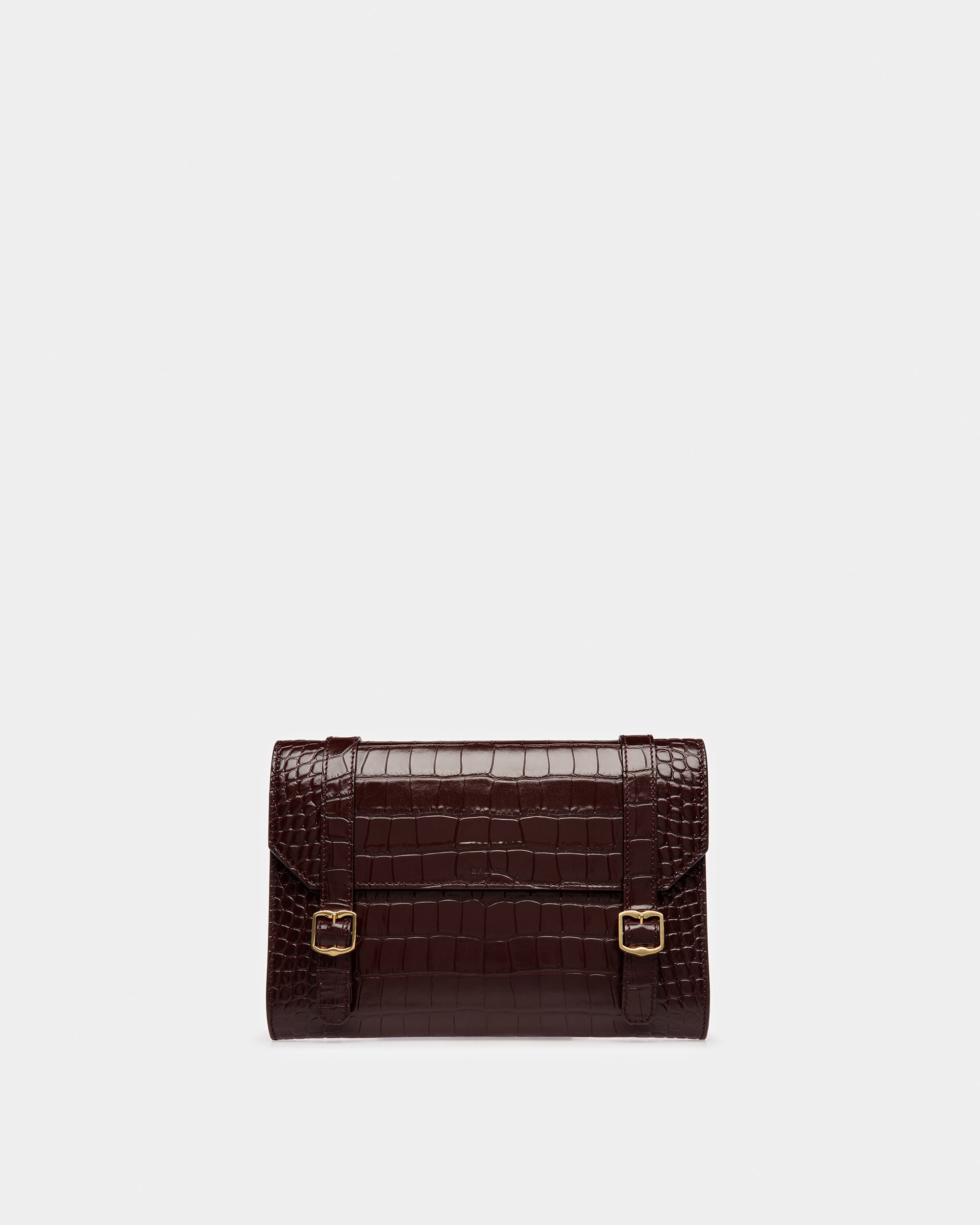 Oxford Clutch In Crocodile Embossed - Men's - Bally - 01
