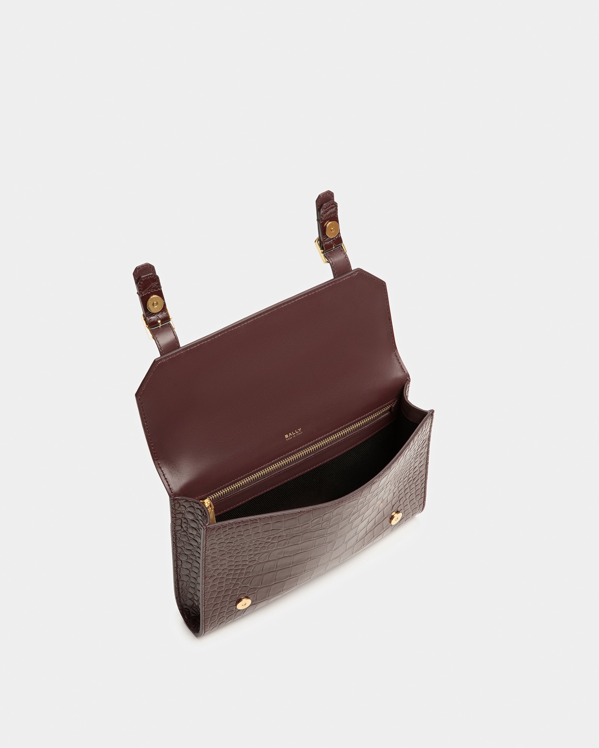 Oxford Clutch In Crocodile Embossed - Men's - Bally - 05