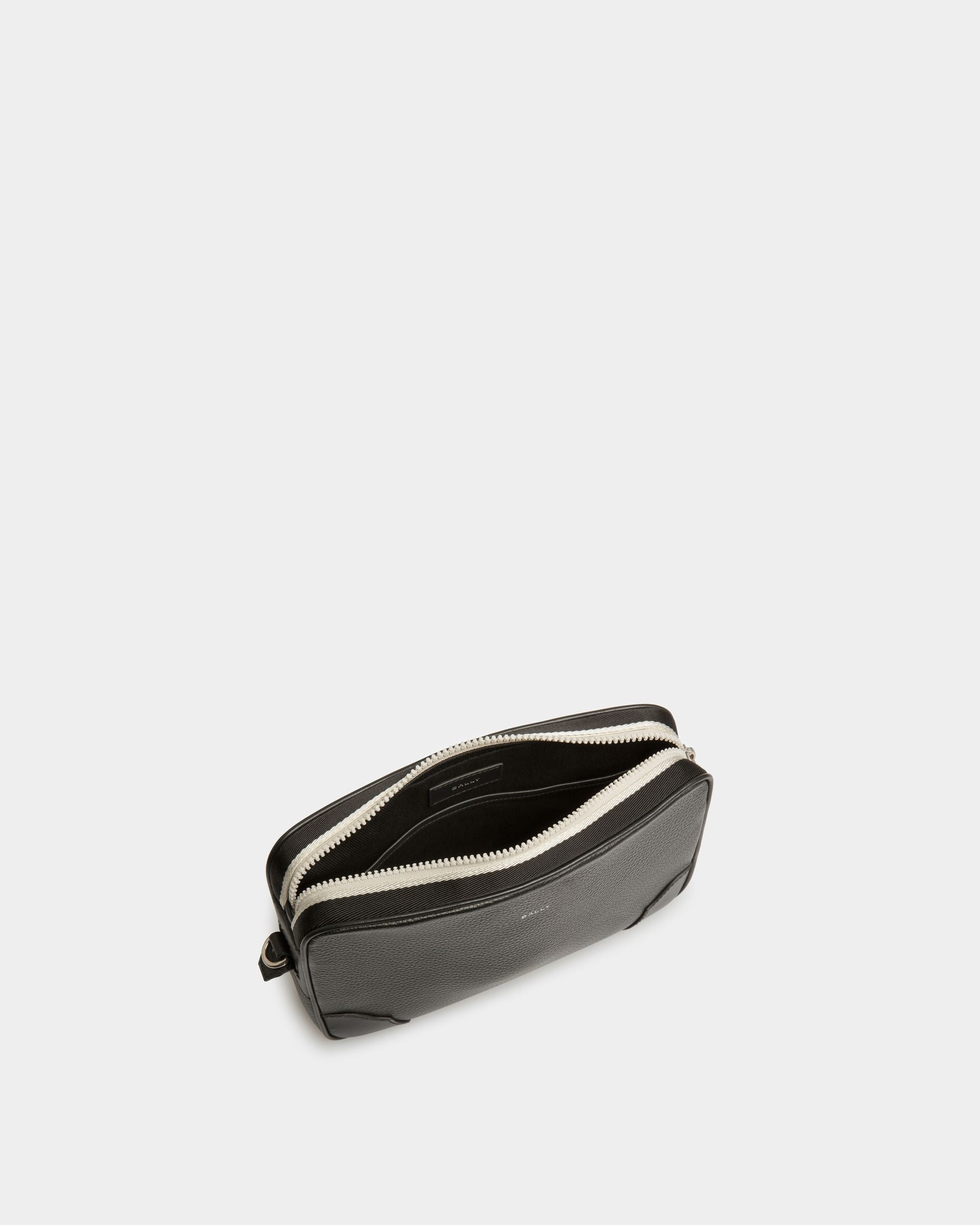 Ribbon Clutch In Black Leather - Men's - Bally - 04