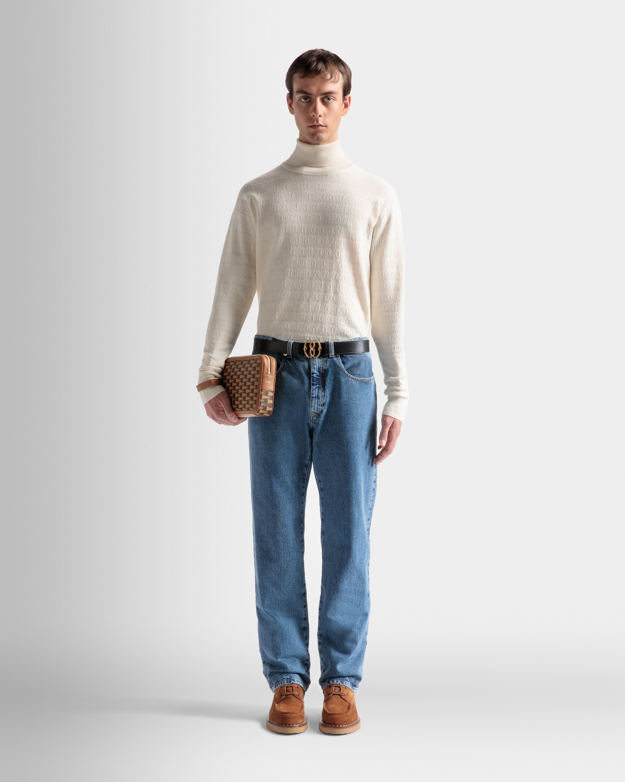 Pennant Clutch In Desert TPU - Men's - Bally - 02