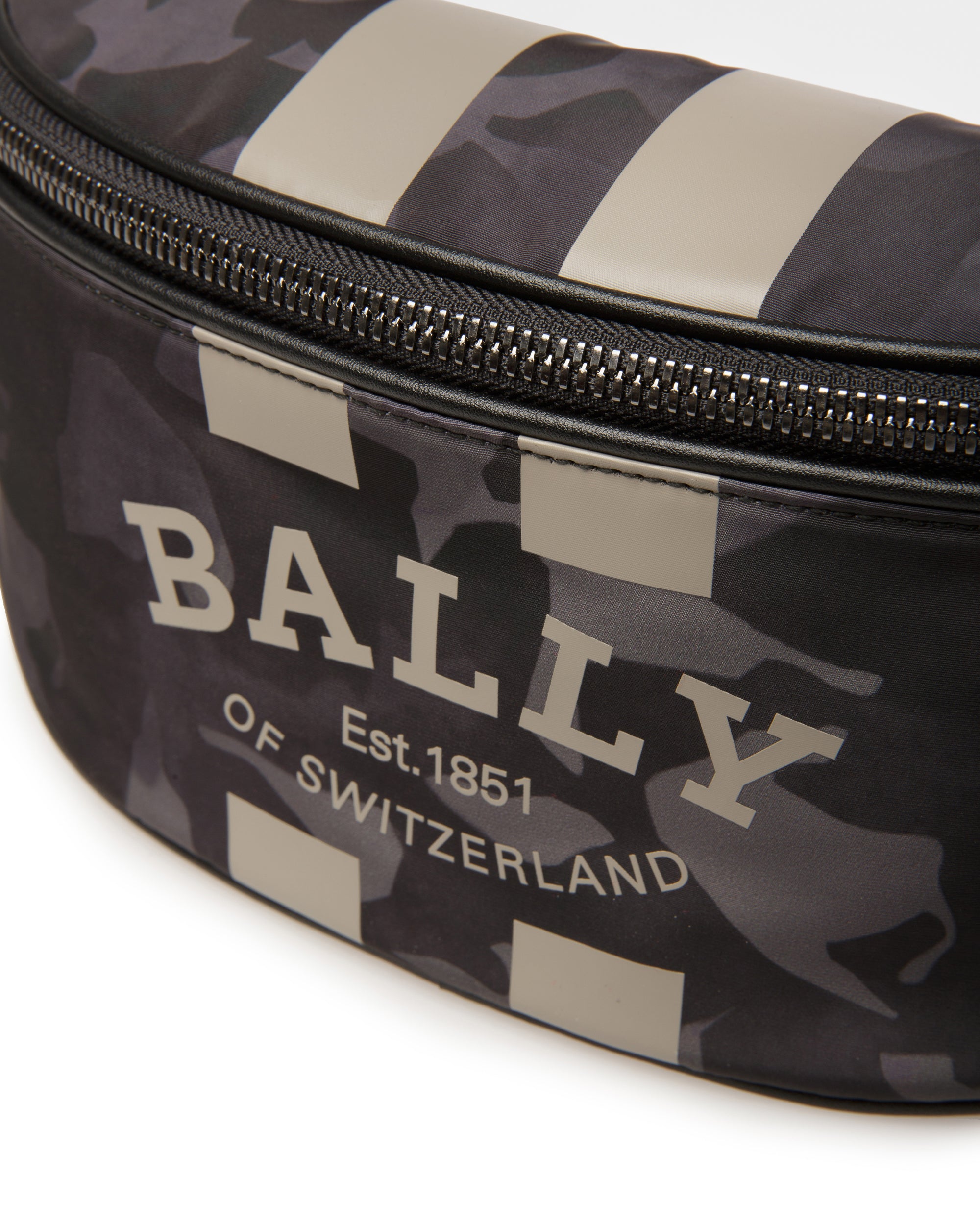 Flynos Nylon Bum Bag In Black - Men's - Bally - 05