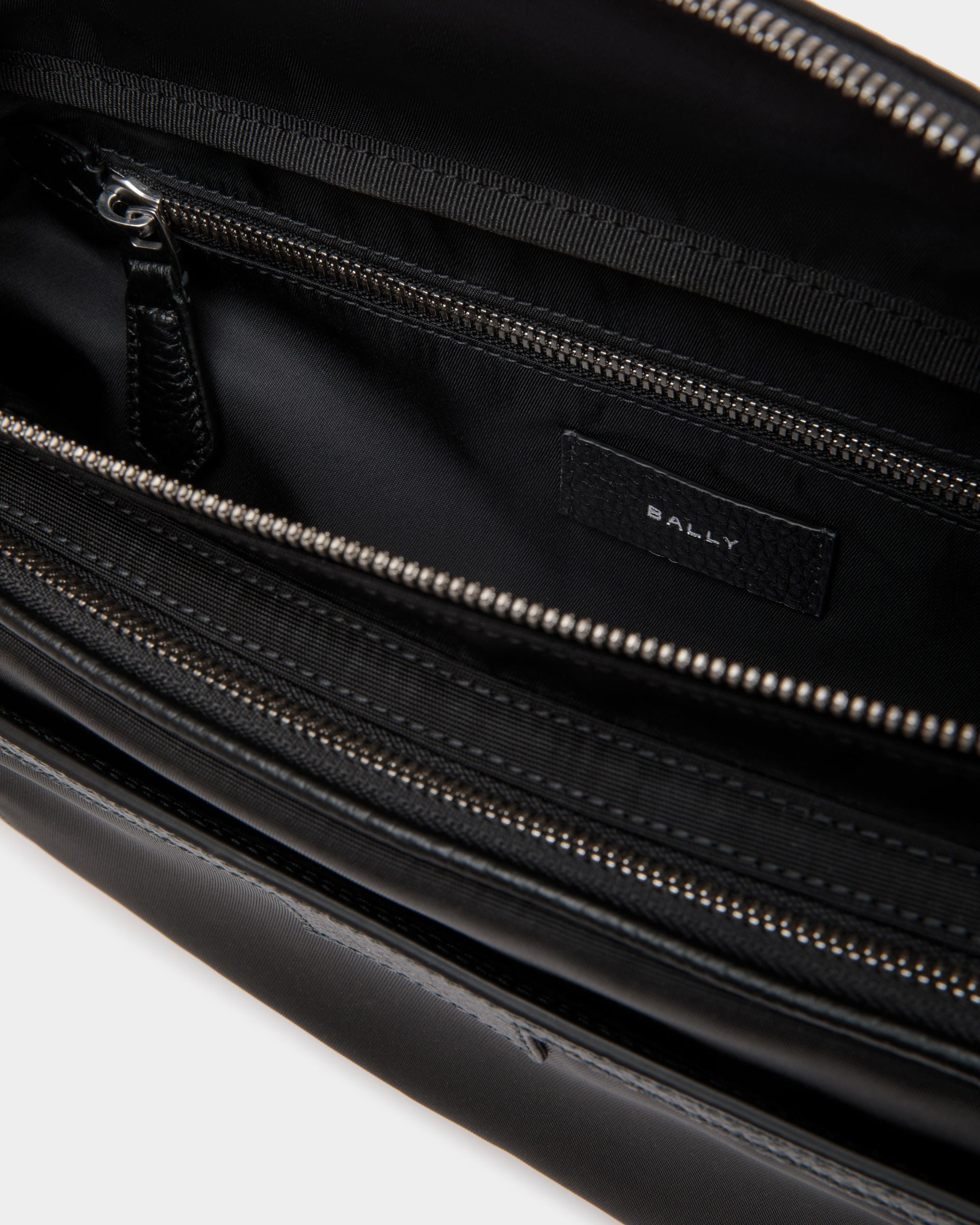 Code Belt Bag in Black Nylon - Men's - Bally - 03