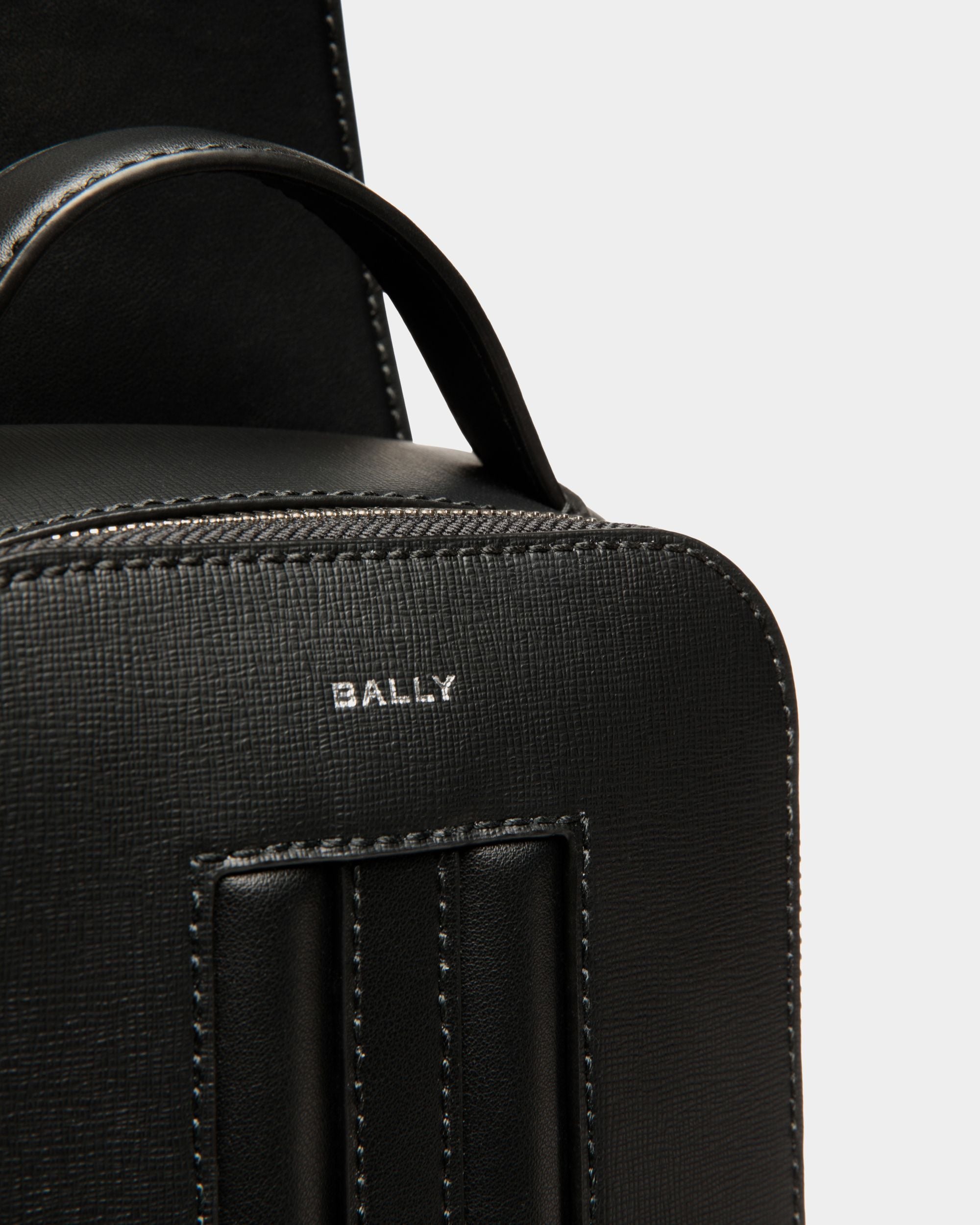 Mythos Sling Bag In Black Recycled Leather - Men's - Bally - 05