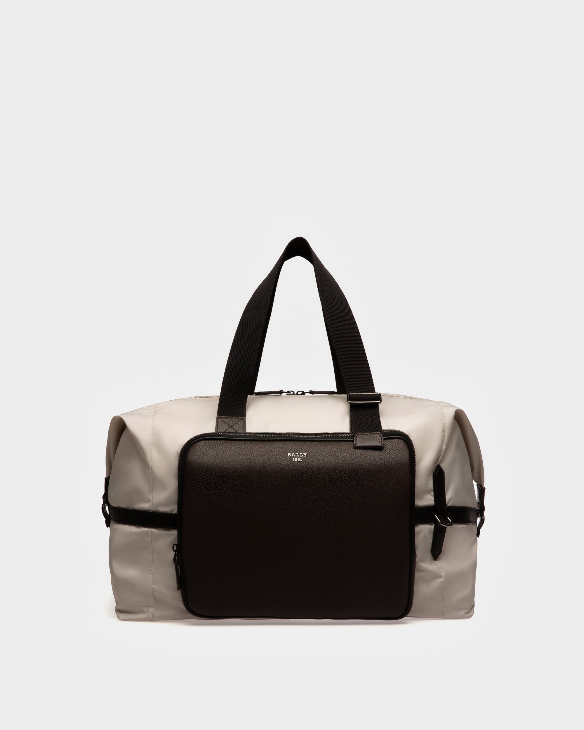 Balten Recycled Nylon Weekender In Denty White - Men's - Bally - 01