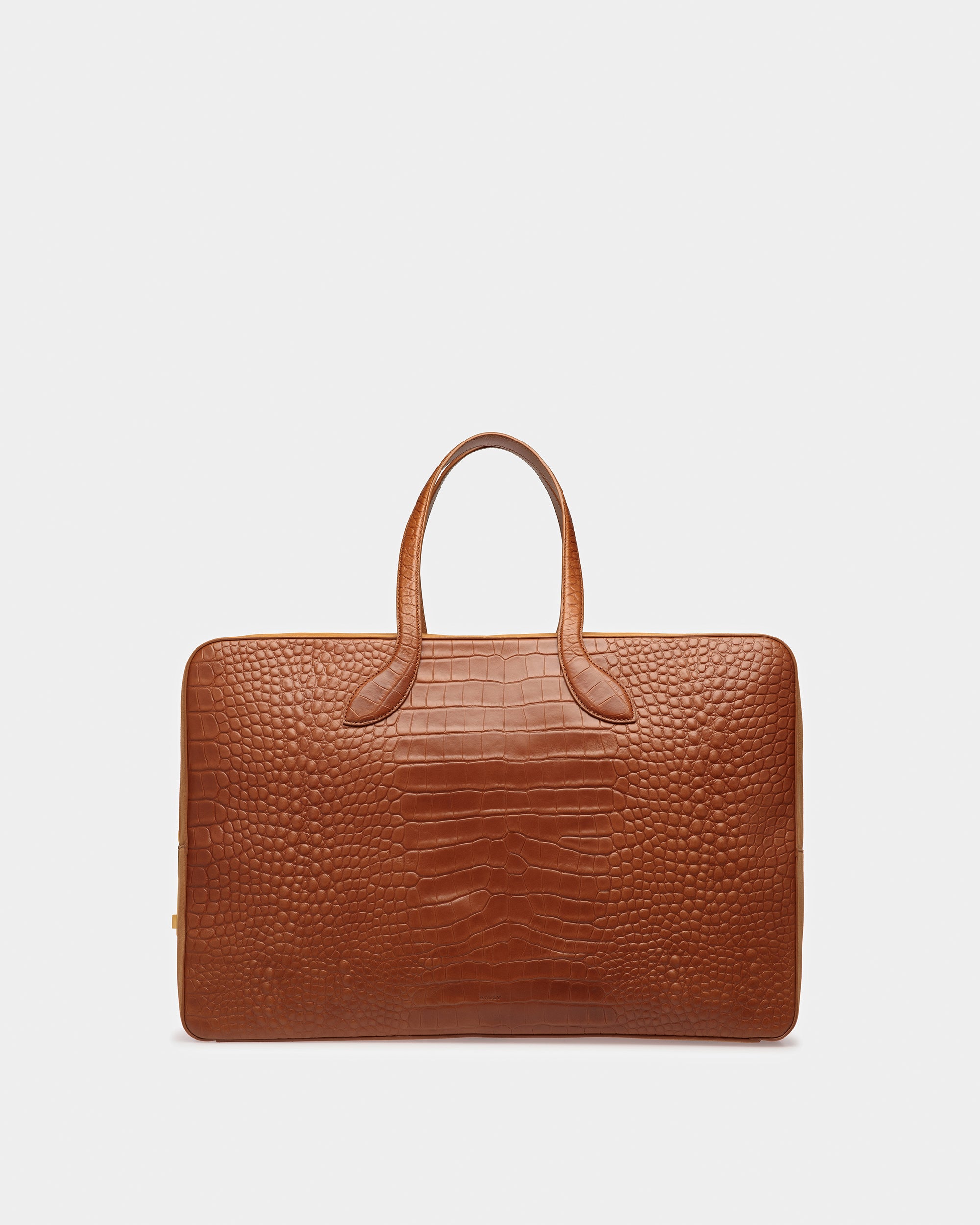 Lago Large Weekender In Crocodile Embossed - Men's - Bally - 01