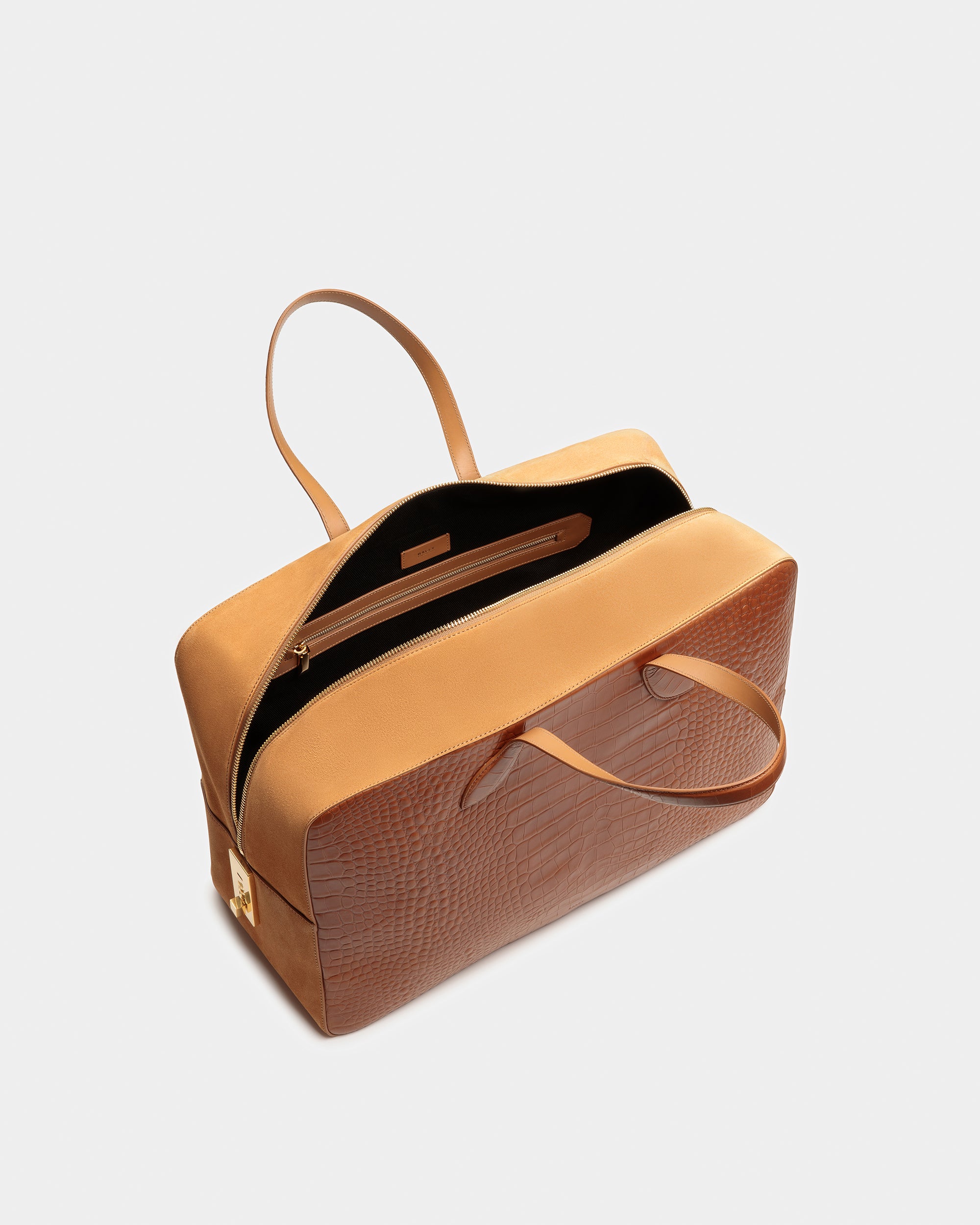 Lago Large Weekender In Crocodile Embossed - Men's - Bally - 05