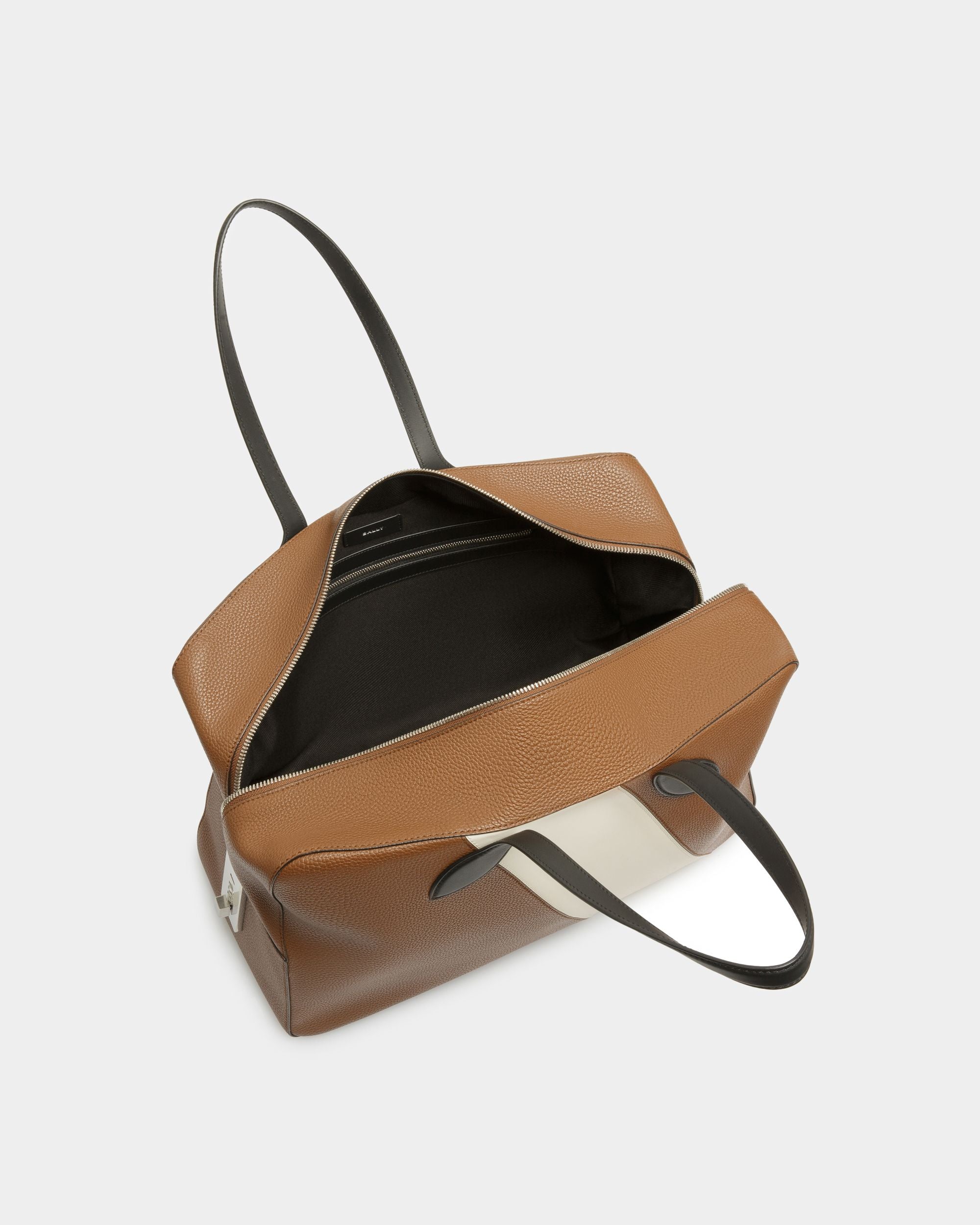 Lago Weekender In Brown Leather - Men's - Bally - 05