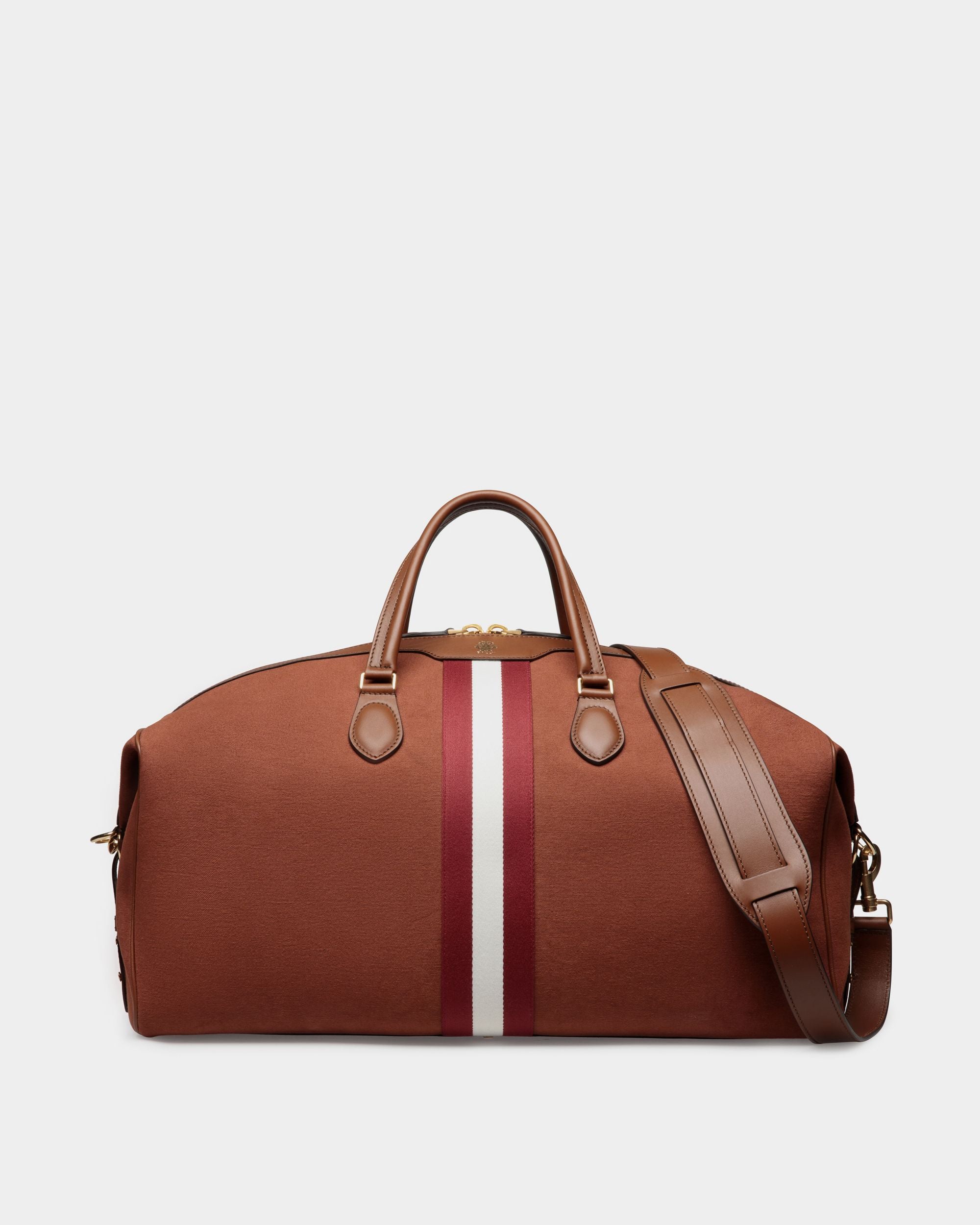 Beckett Weekender in Red Cotton Canvas - Men's - Bally - 01