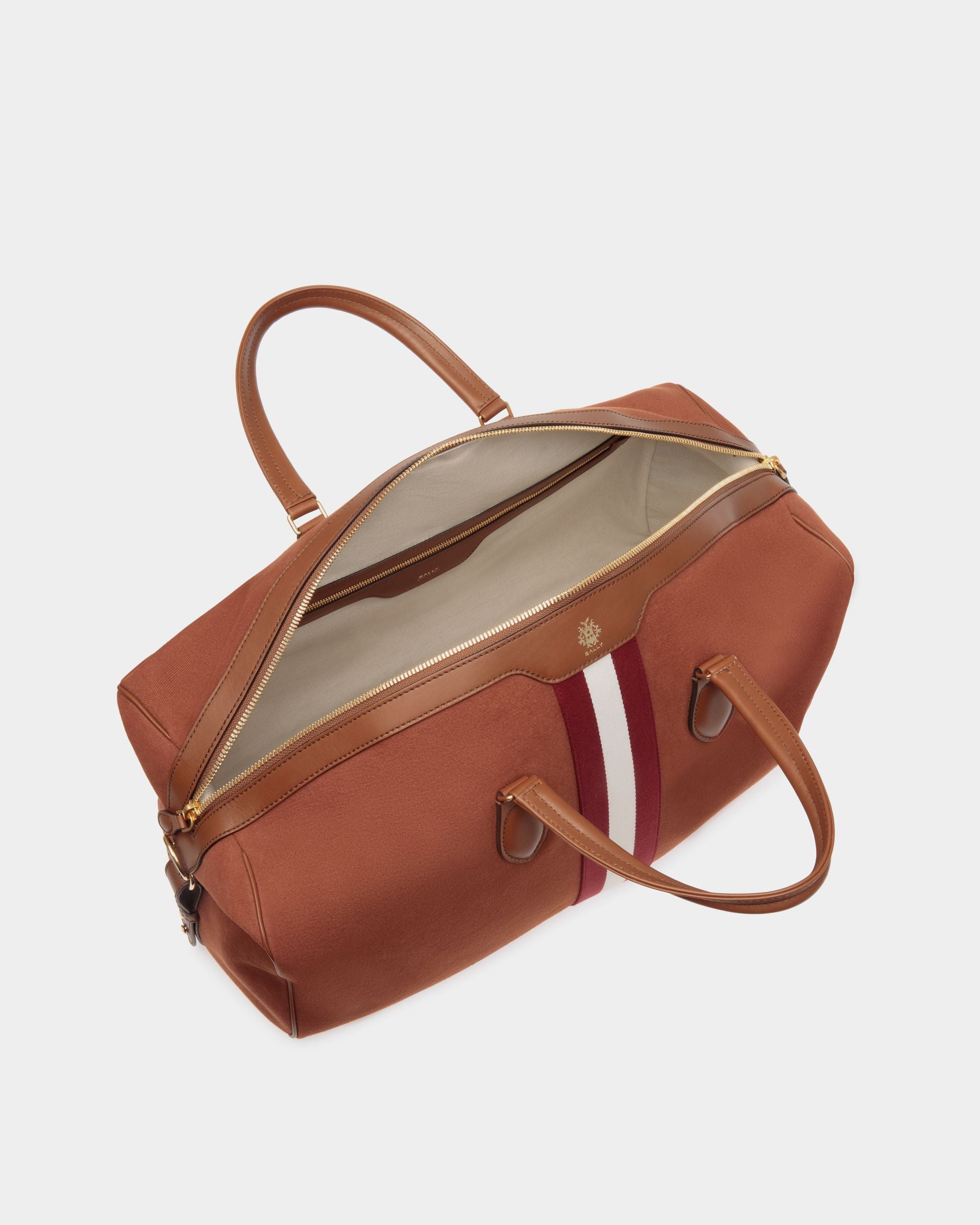 Beckett Weekender in Red Cotton Canvas - Men's - Bally - 05
