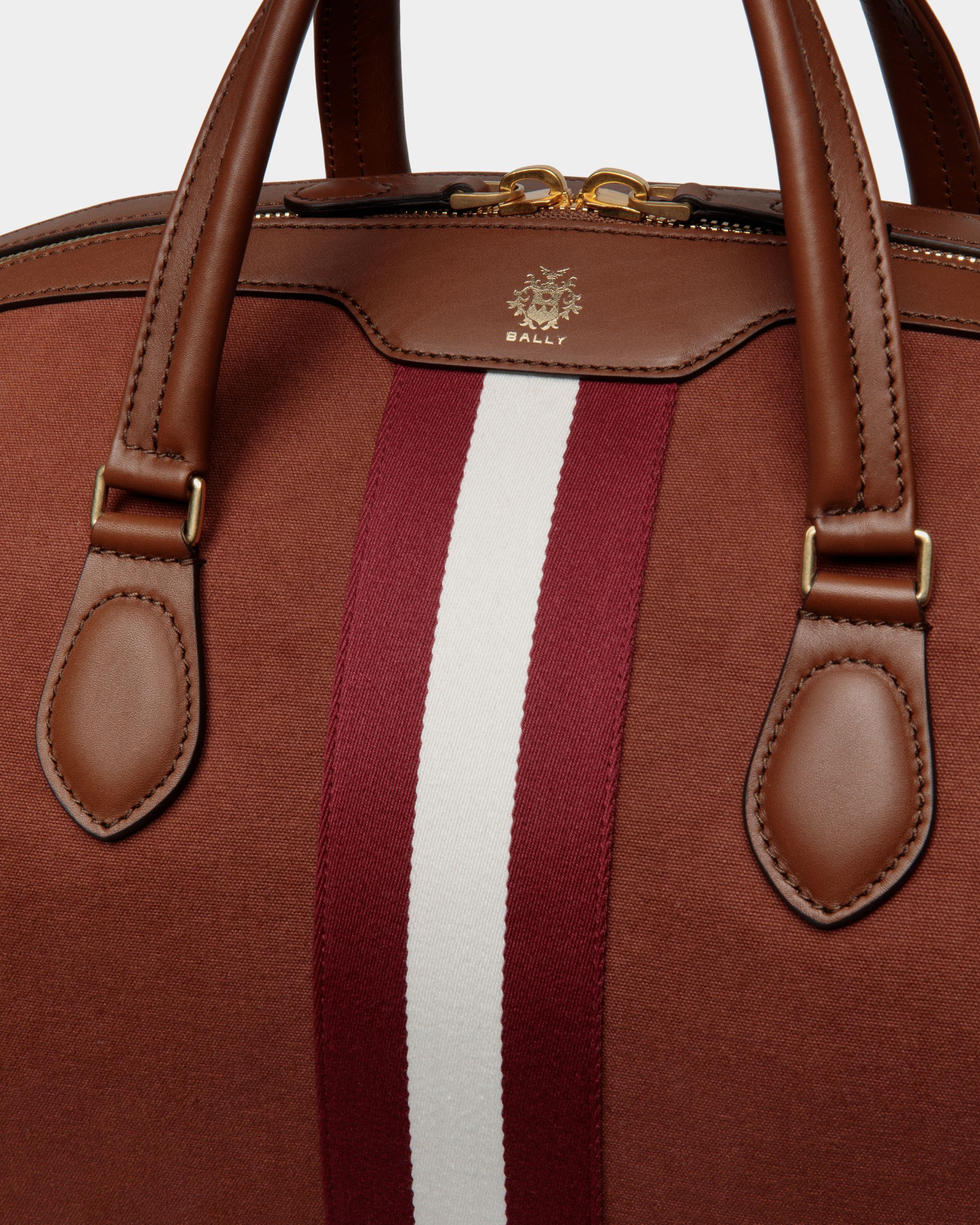 Beckett Weekender in Red Cotton Canvas - Men's - Bally - 06