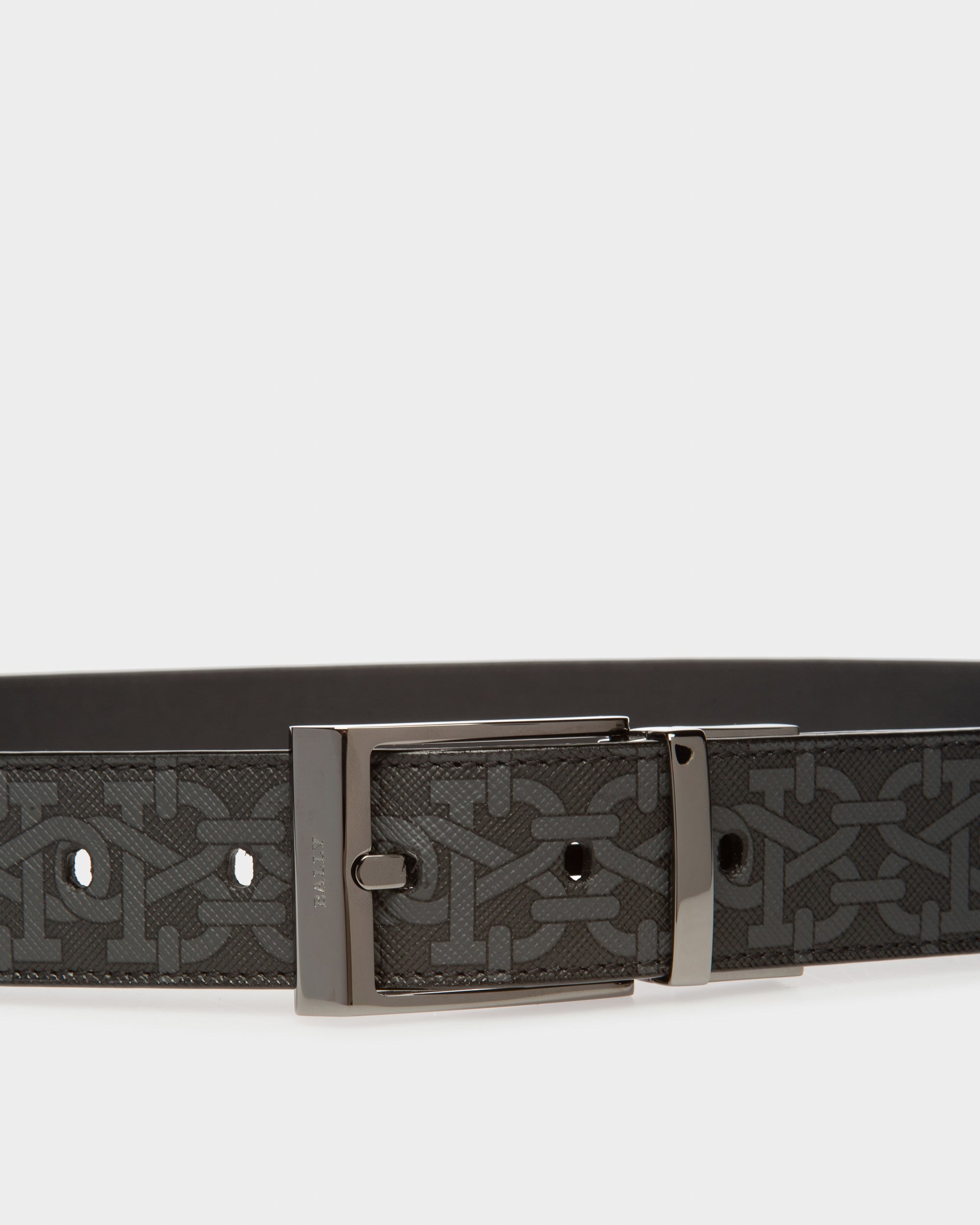 Shiff Tpu 35Mm Belt In Grey & Black - Men's - Bally - 03