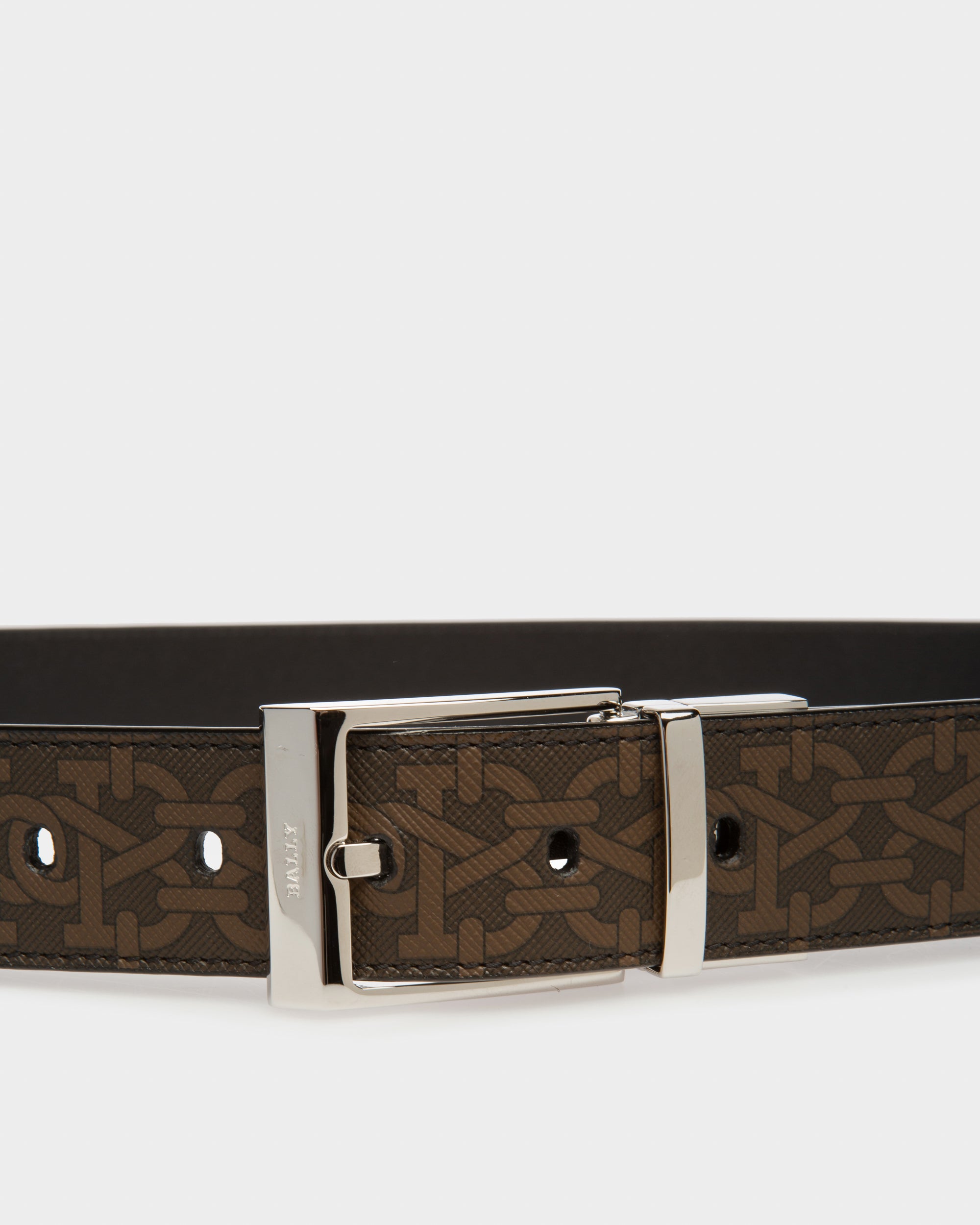 Shiff Tpu 35Mm Belt In Brown & Black - Men's - Bally - 03