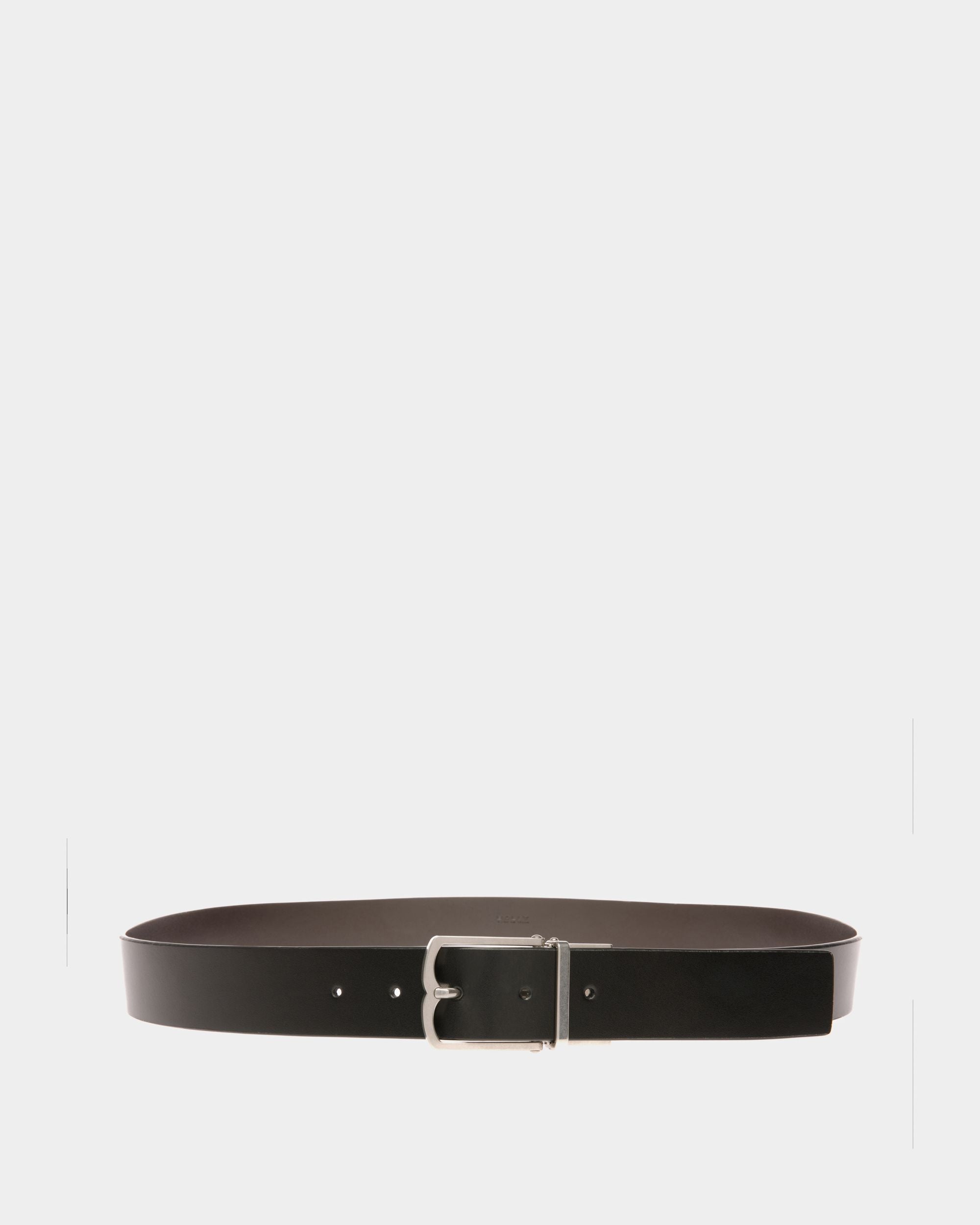 Dress Belt In Black Leather - Men's - Bally - 01