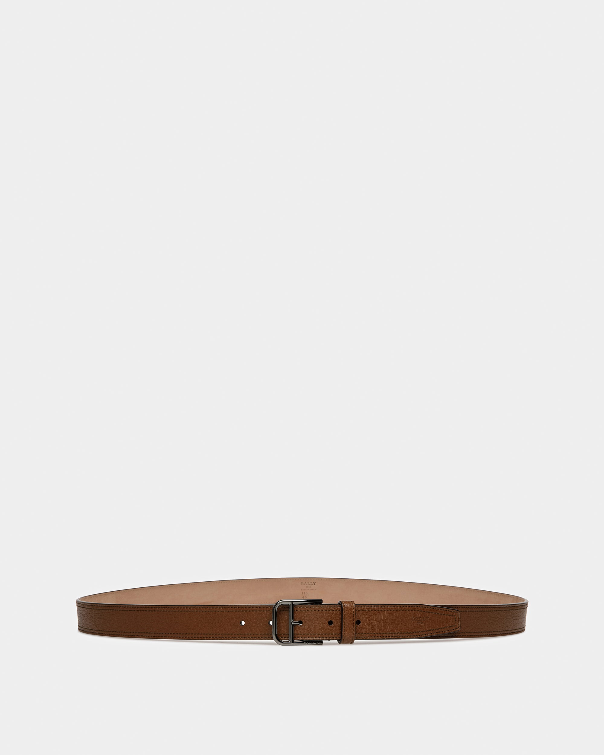 Scotty Leather 30Mm Belt In Brown - Men's - Bally - 01