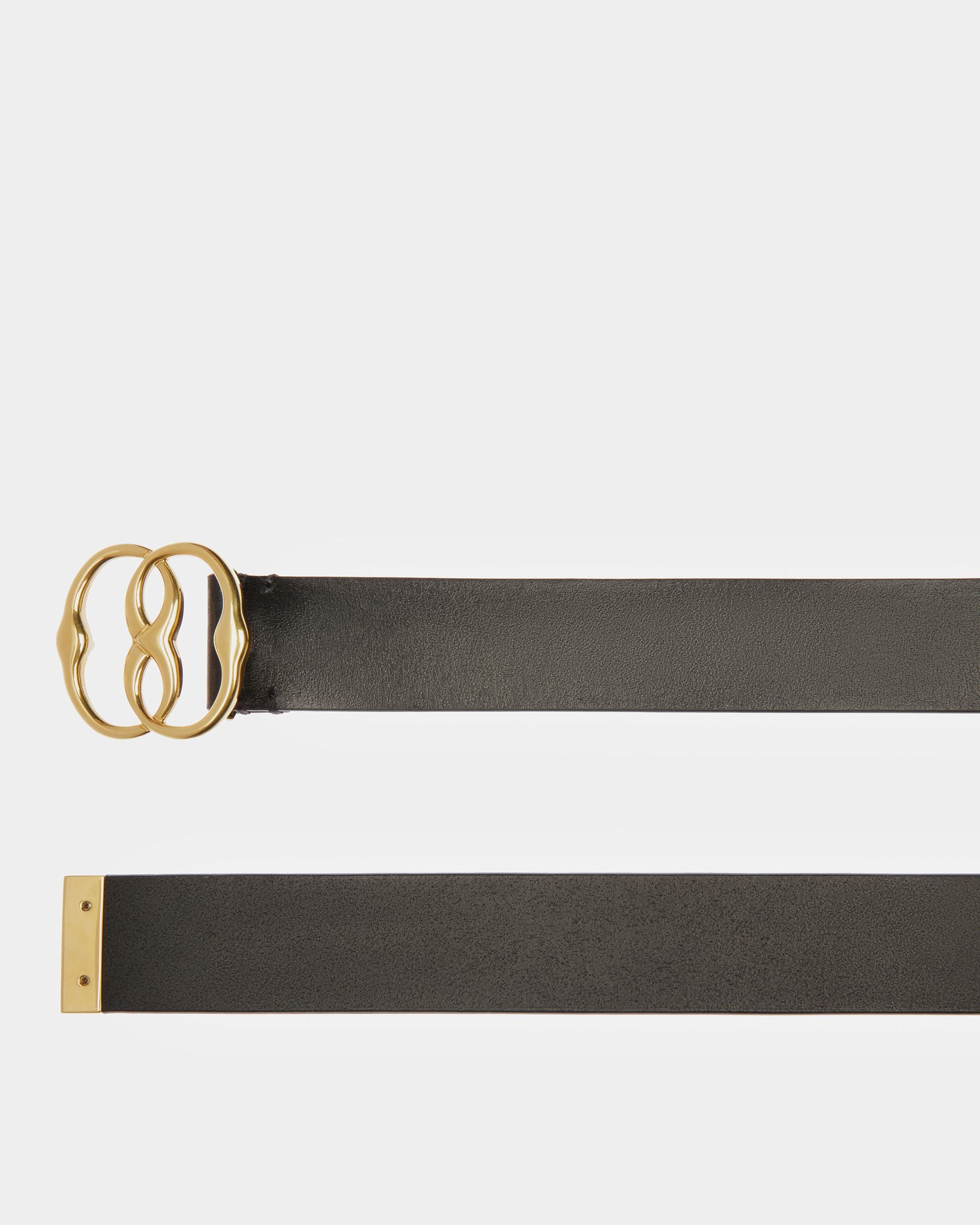 Emblem Leather 35mm Belt - Men's - Bally - 02
