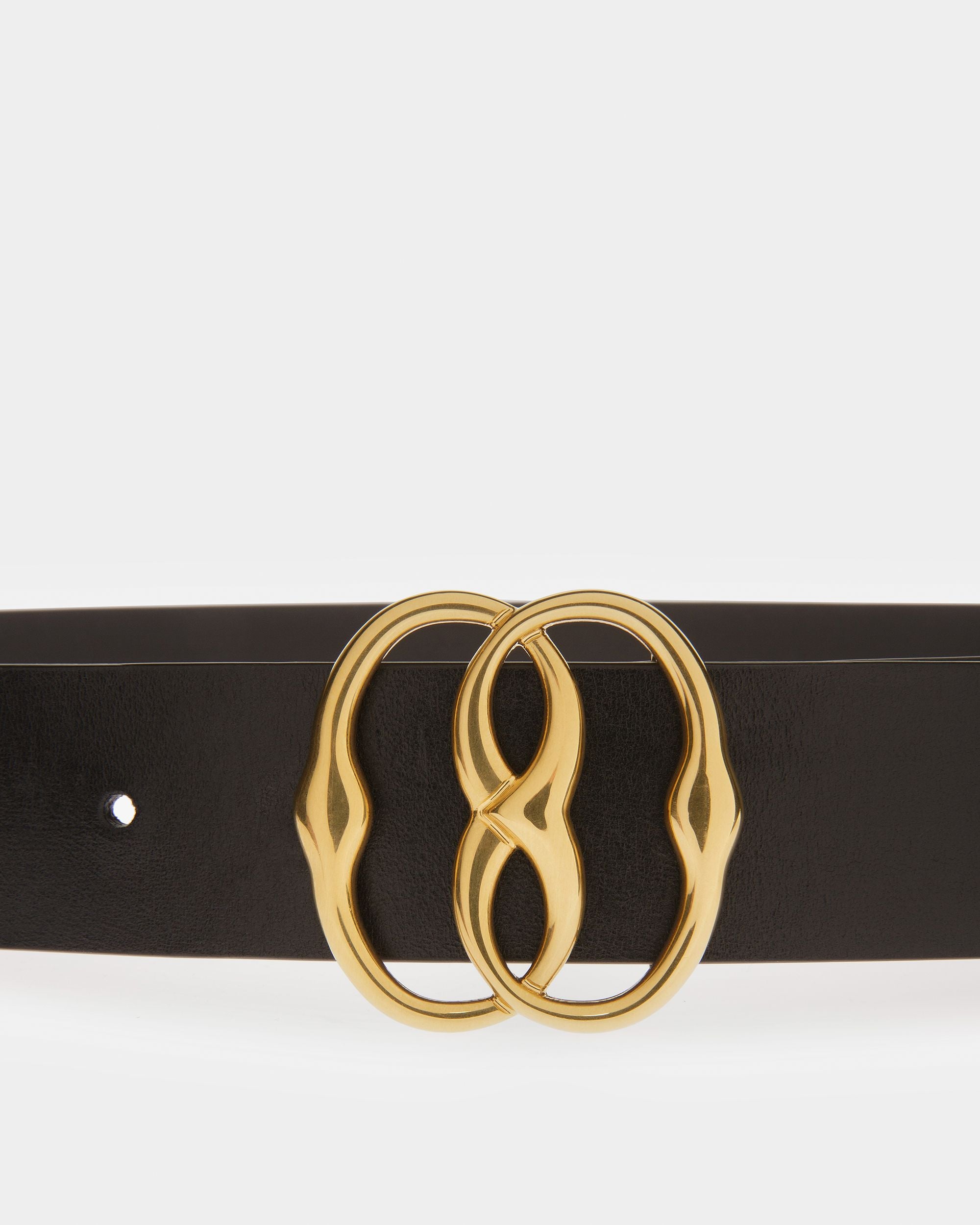 Emblem Leather 35mm Belt - Men's - Bally - 03