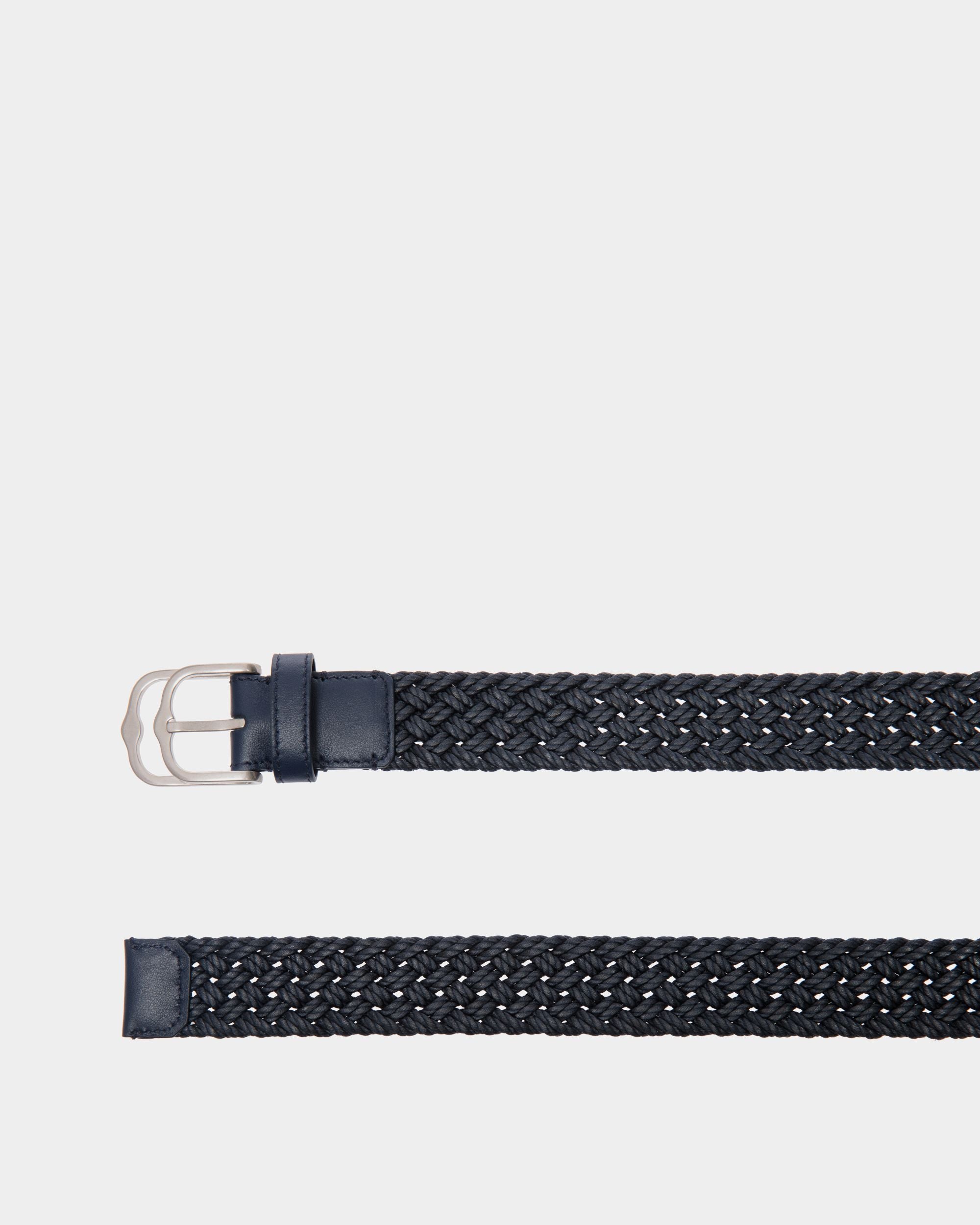 Embert 30mm Belt in Fabric And Leather - Men's - Bally - 02
