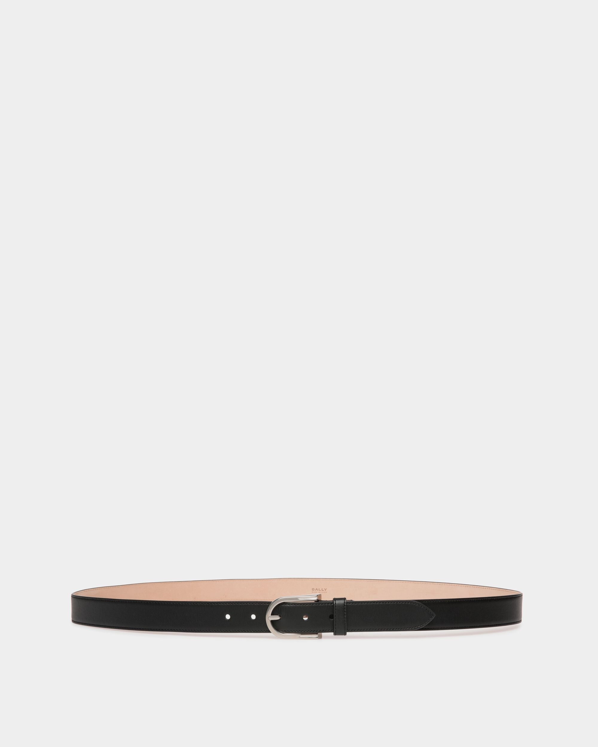 Udy 30mm Belt In Black Leather - Men's - Bally - 01