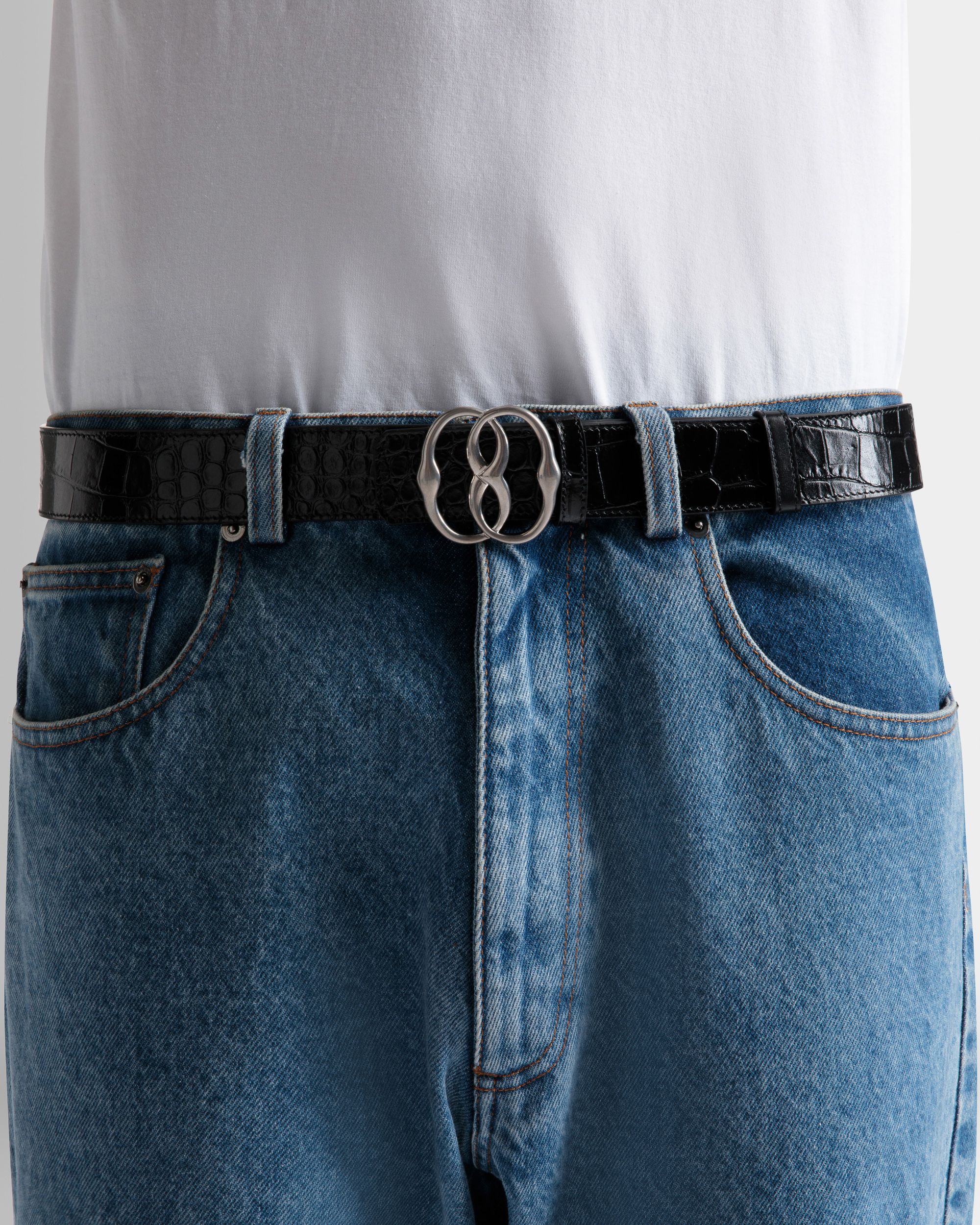 Bally Iconic 35mm Belt In Black Leather - Men's - Bally - 03