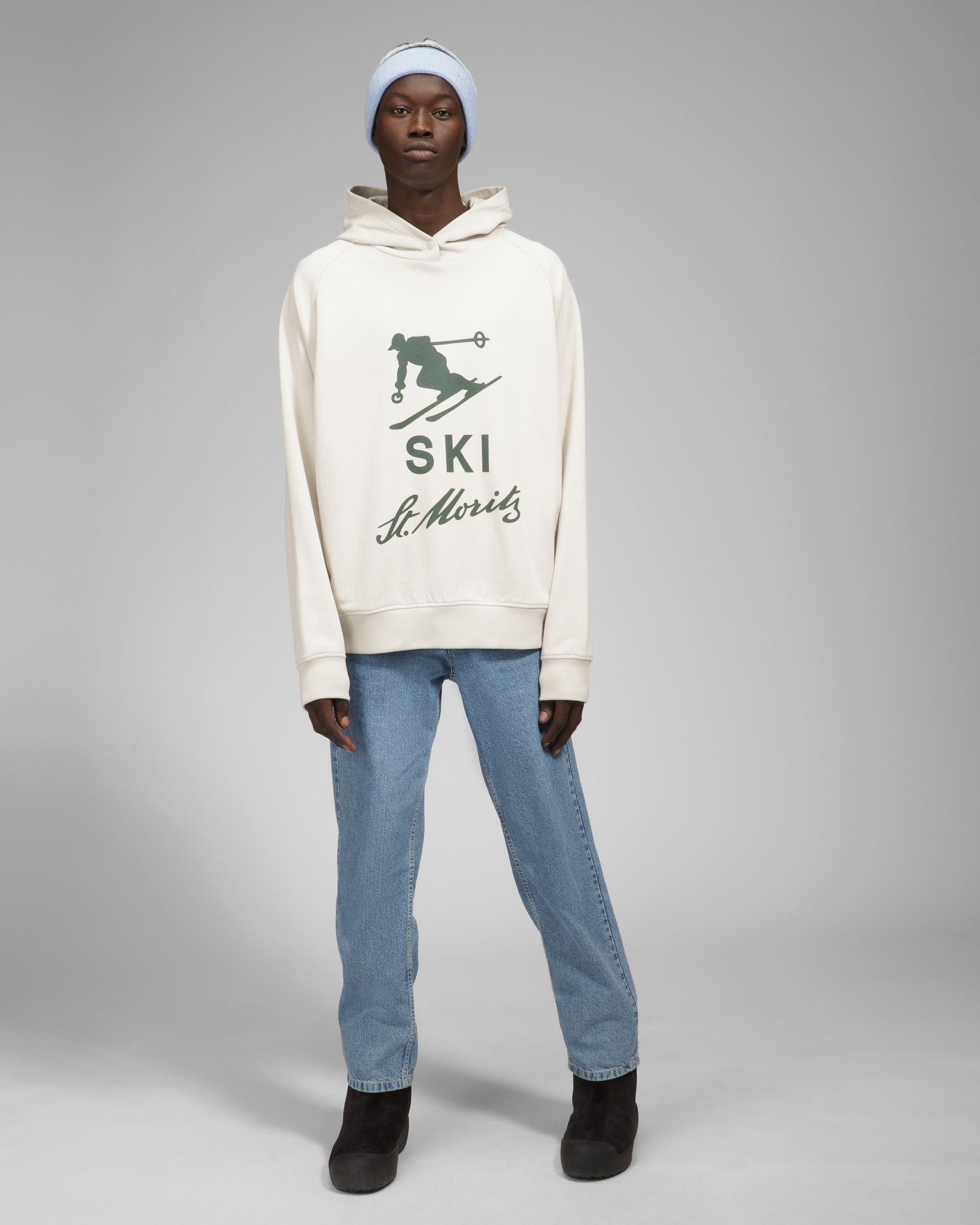 Ski St Moritz Hoodie Cotton Sweatshirt In Grey - Men's - Bally - 02