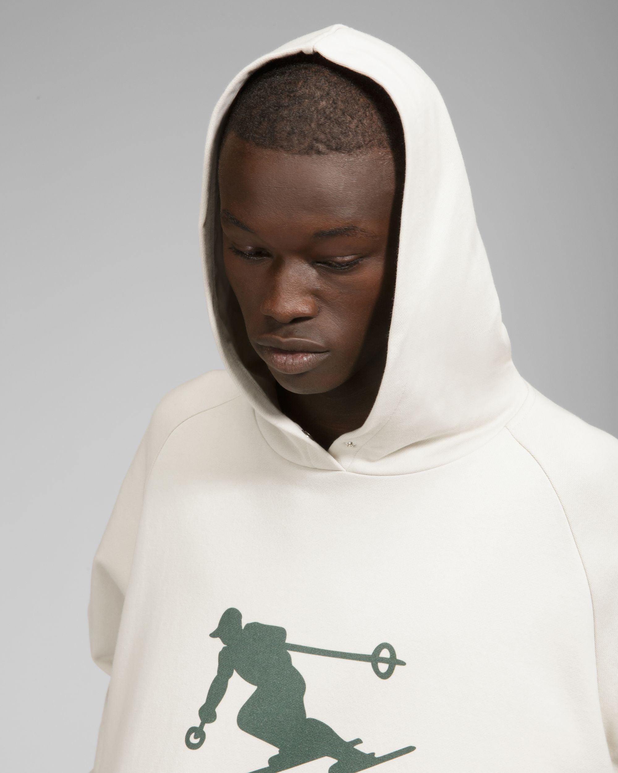 Ski St Moritz Hoodie Cotton Sweatshirt In Grey - Men's - Bally - 06
