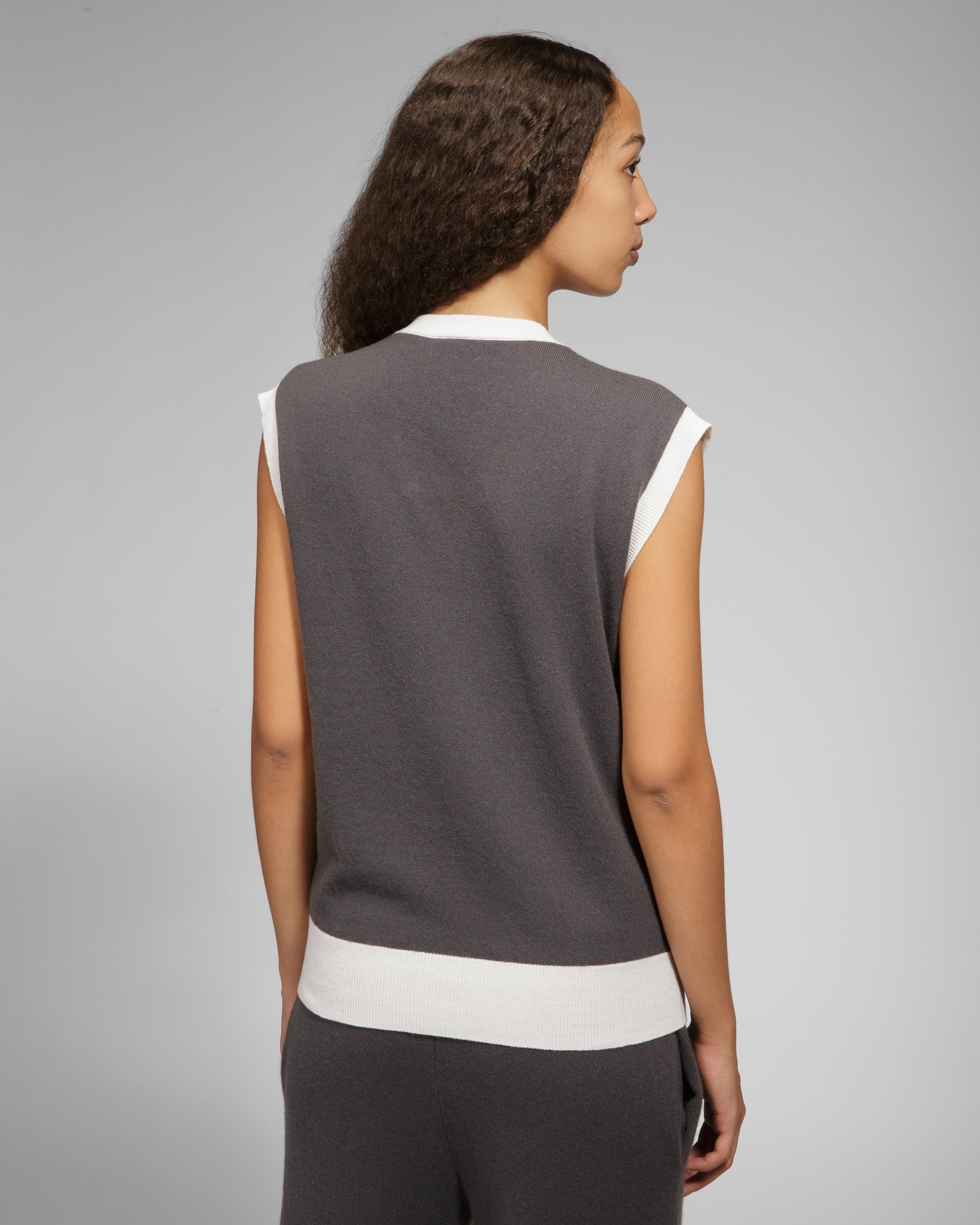 Cashmere Vest In Gray - Men's - Bally - 04