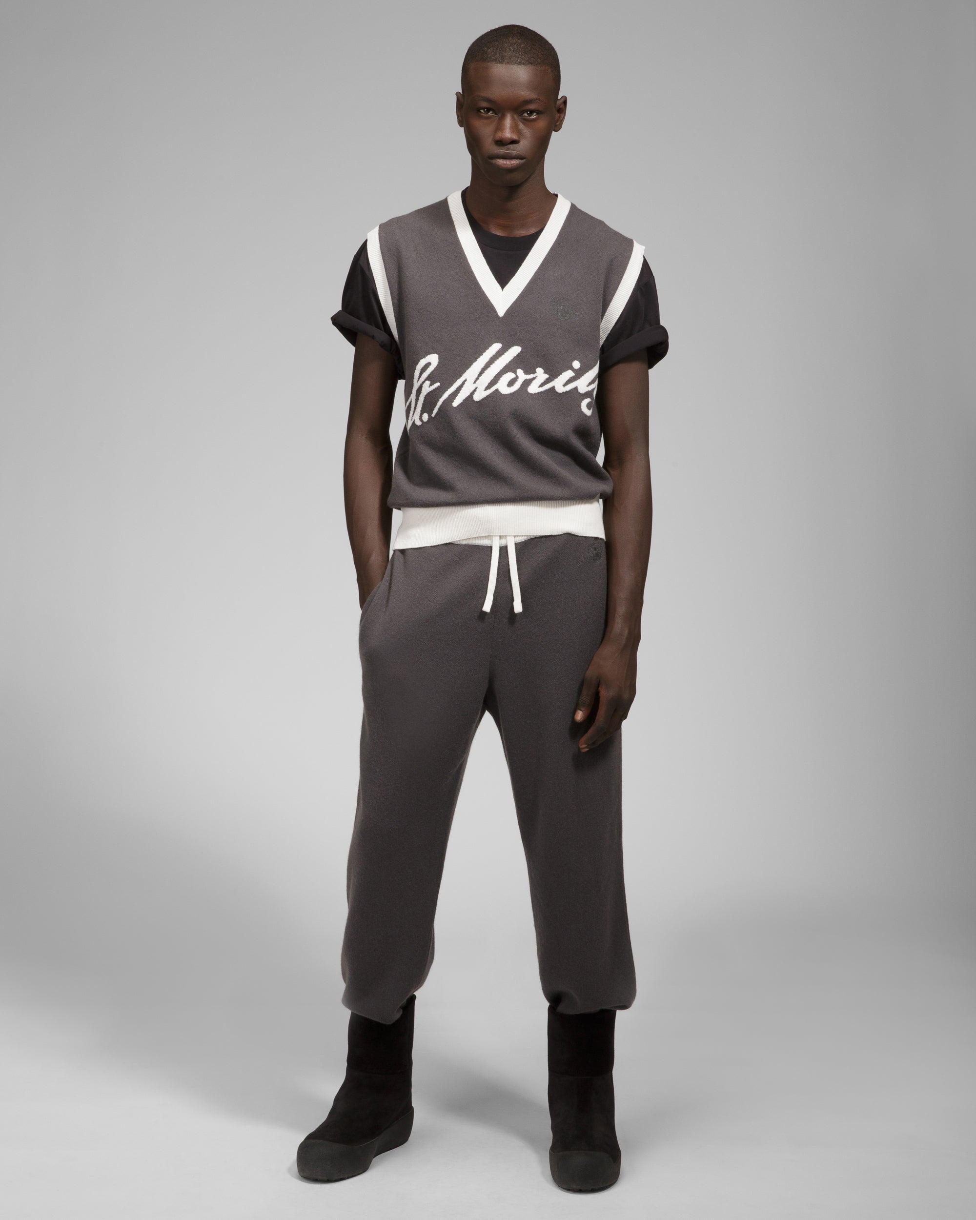 Cashmere Vest In Gray - Men's - Bally - 09