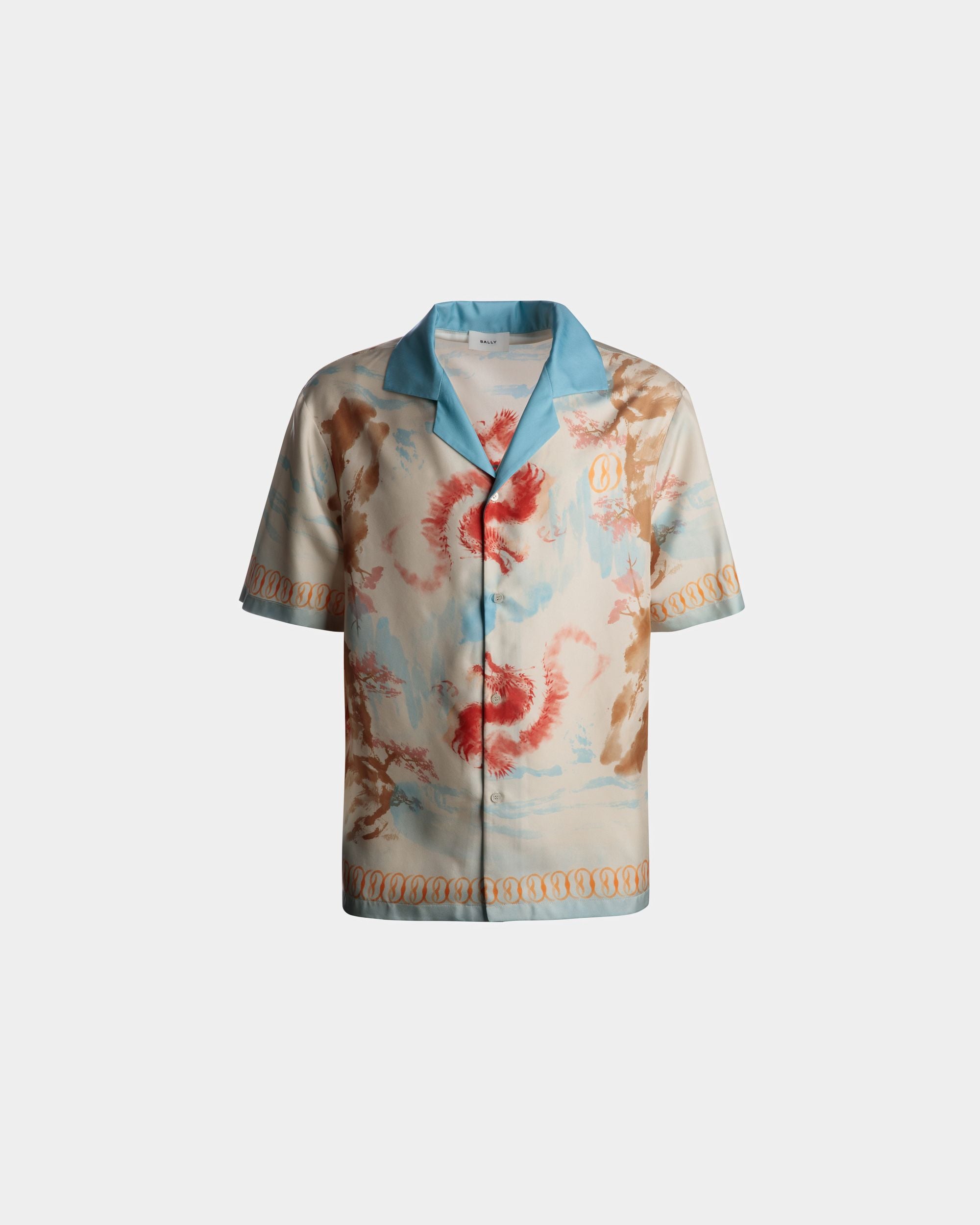 Shirt In Multicolor Silk - Men's - Bally - 01