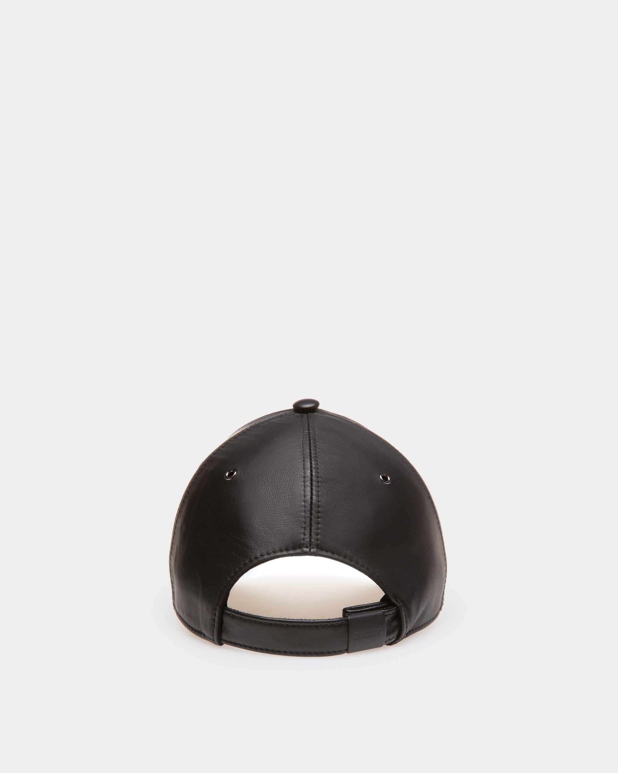 Leather Baseball Cap - Men's - Bally - 02