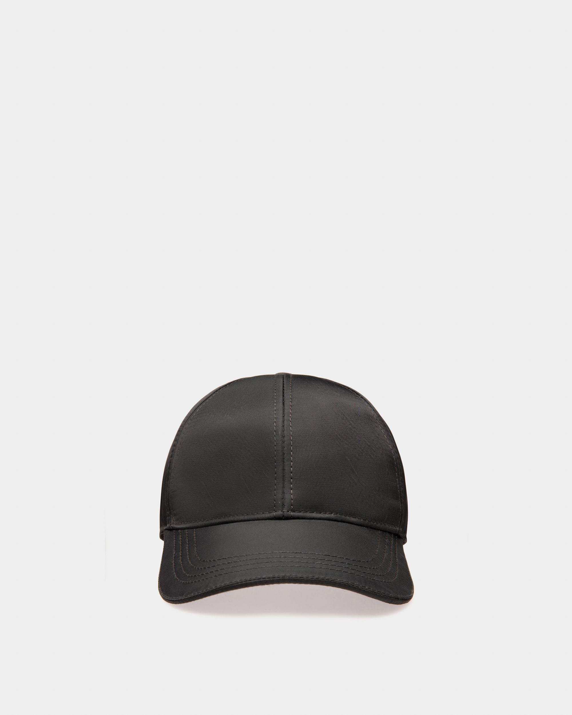 Recycled Nylon Hat In Black - Men's - Bally - 01