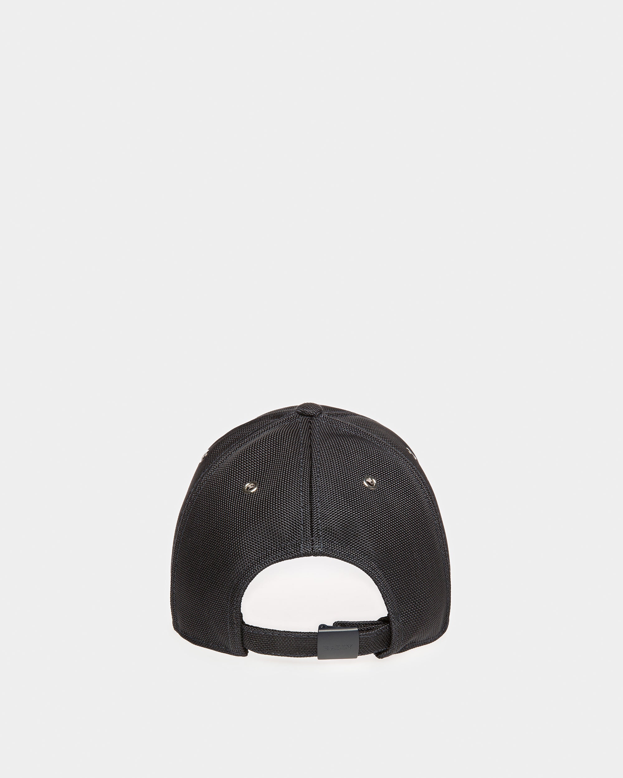 Cotton Baseball Cap In Midnight Blue - Men's - Bally - 04