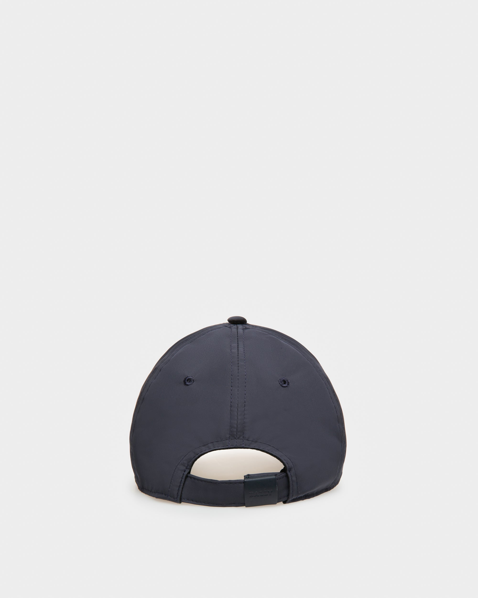 Nylon Baseball Cap In Navy - Men's - Bally - 02
