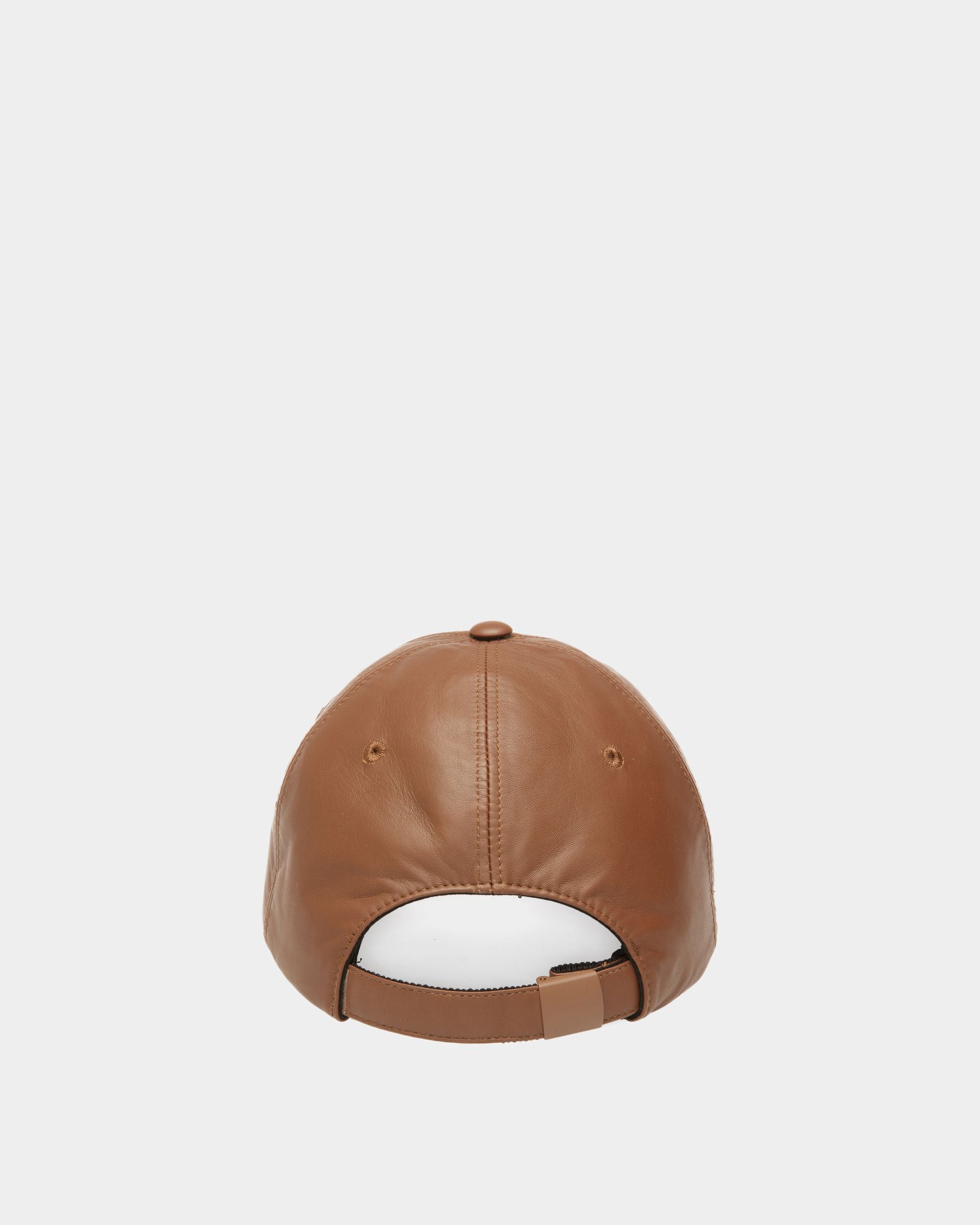 Baseball Cap In Brown Leather - Men's - Bally - 02