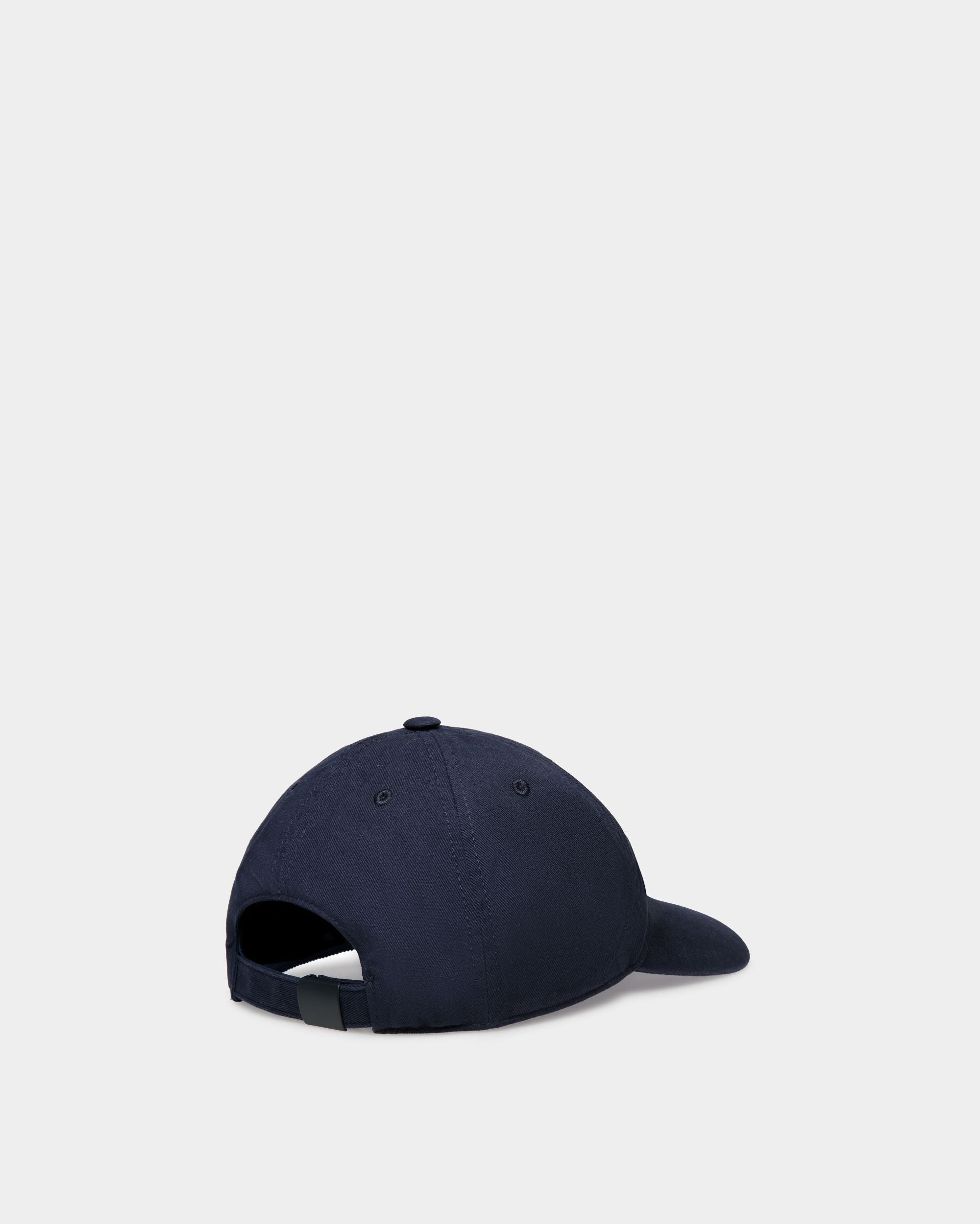 Baseball Hat in Navy Blue Cotton - Men's - Bally - 03