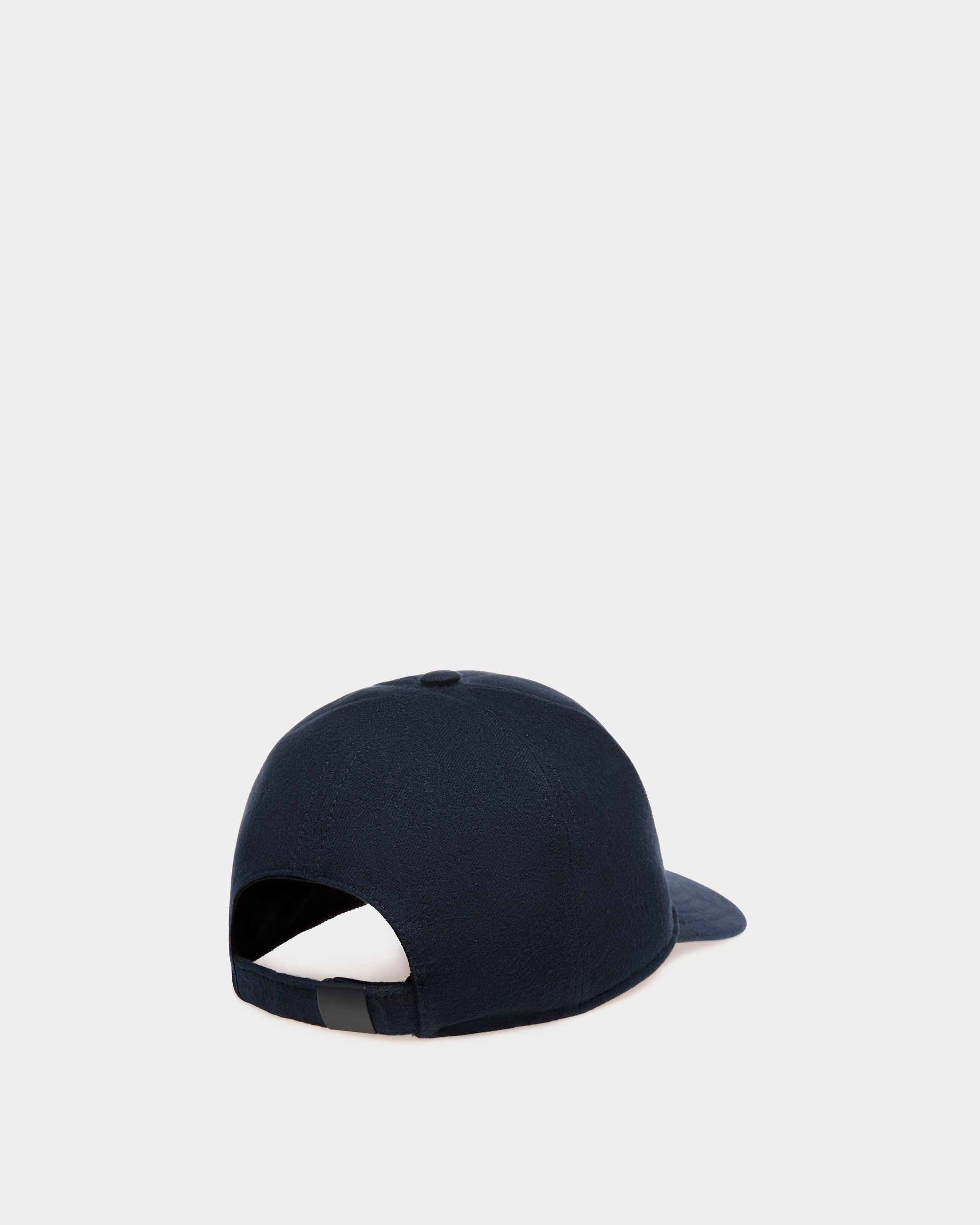 Adrien Brody Travel Collection Baseball Hat In Navy Blue Cotton - Men's - Bally - 02
