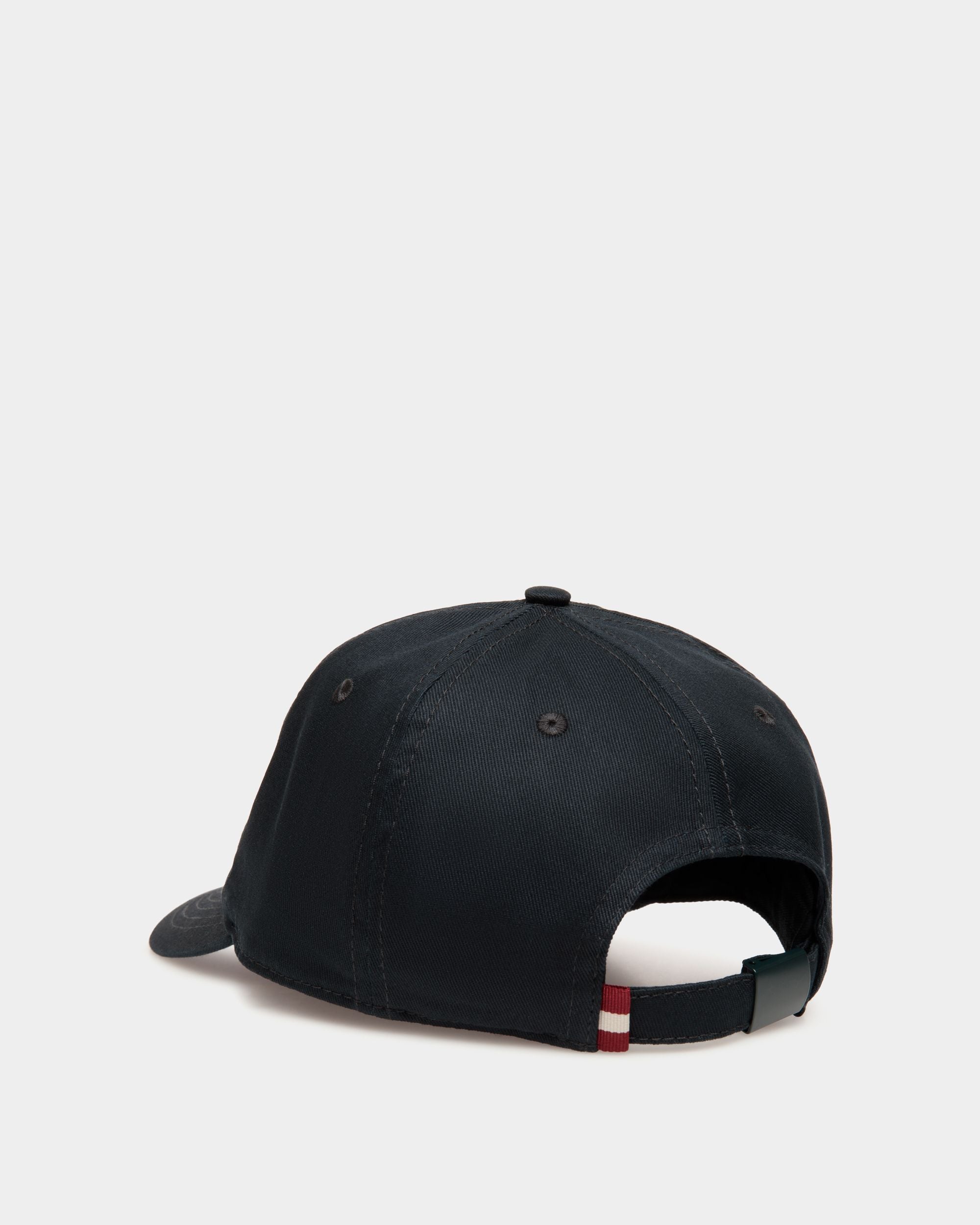 Baseball Hat in Navy Blue Cotton - Men's - Bally - 02