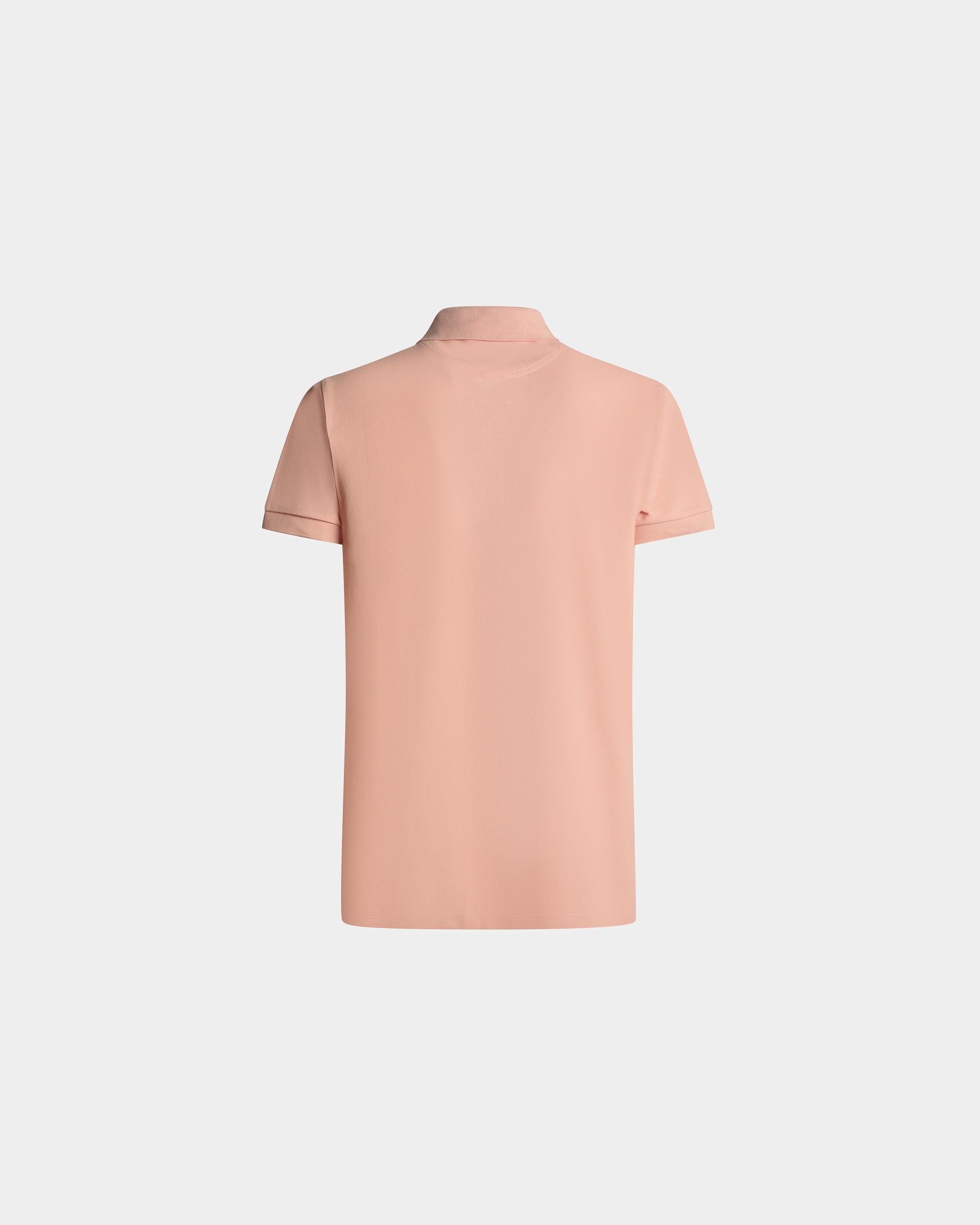 Short Sleeve Polo In Dusty Petal Cotton - Men's - Bally - 07
