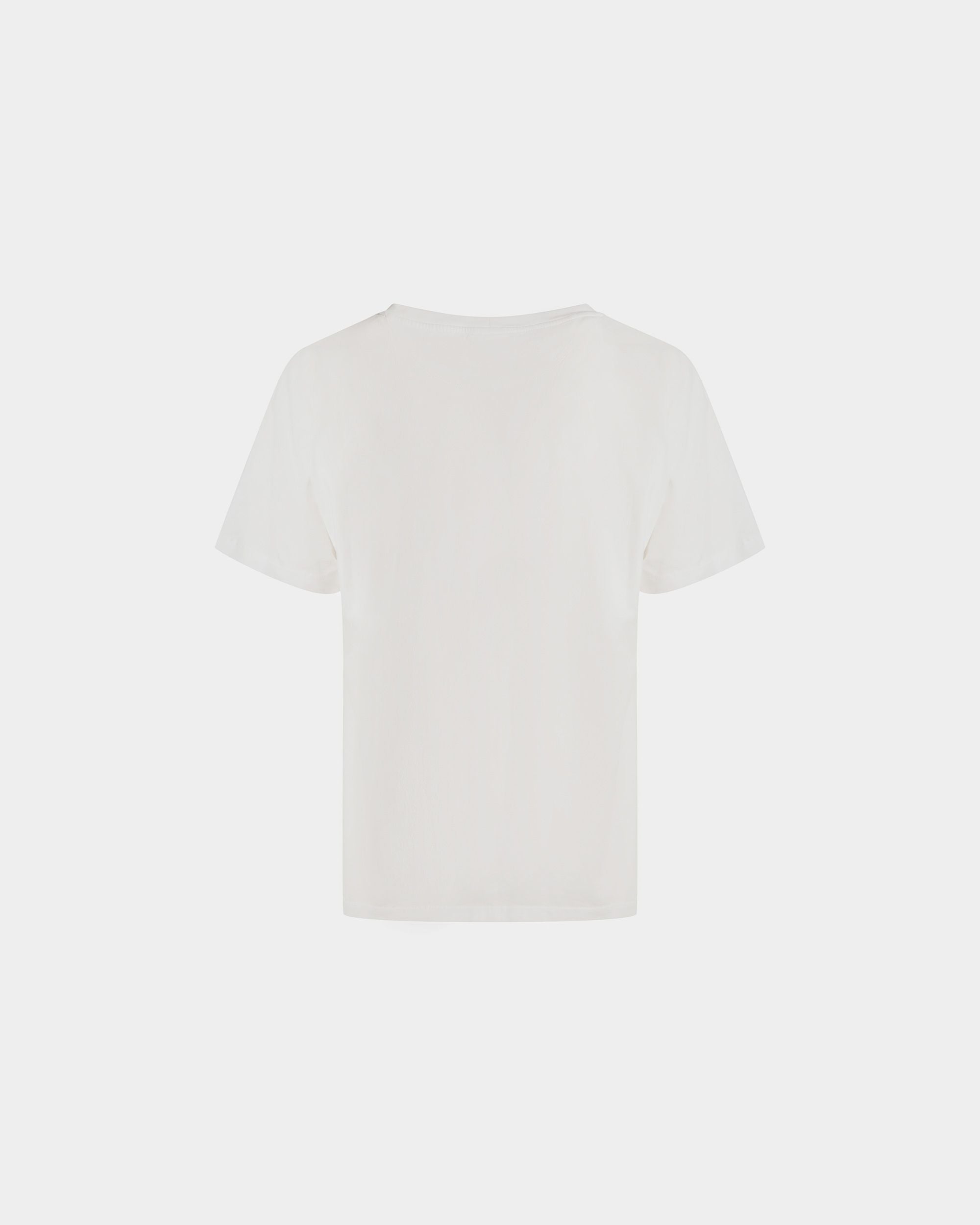 Foiled T-Shirt In White Cotton - Men's - Bally - 07