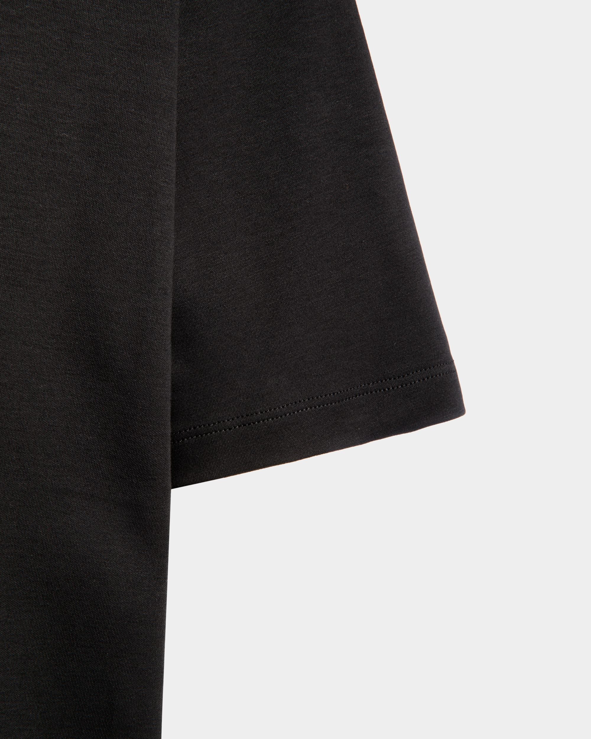 Adrien Brody Travel Collection T-Shirt In Black Cotton - Men's - Bally - 05