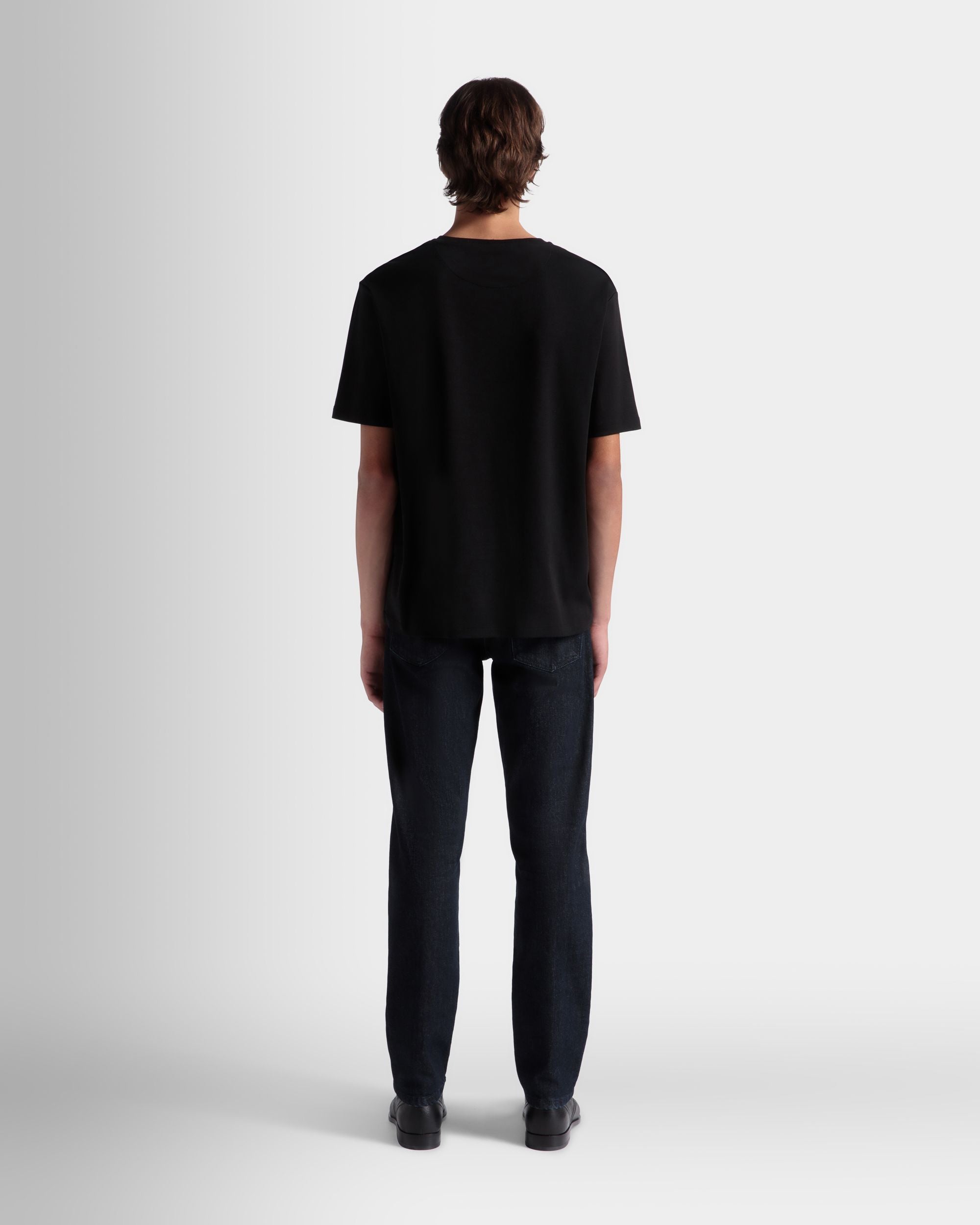 Adrien Brody Travel Collection T-Shirt In Black Cotton - Men's - Bally - 07