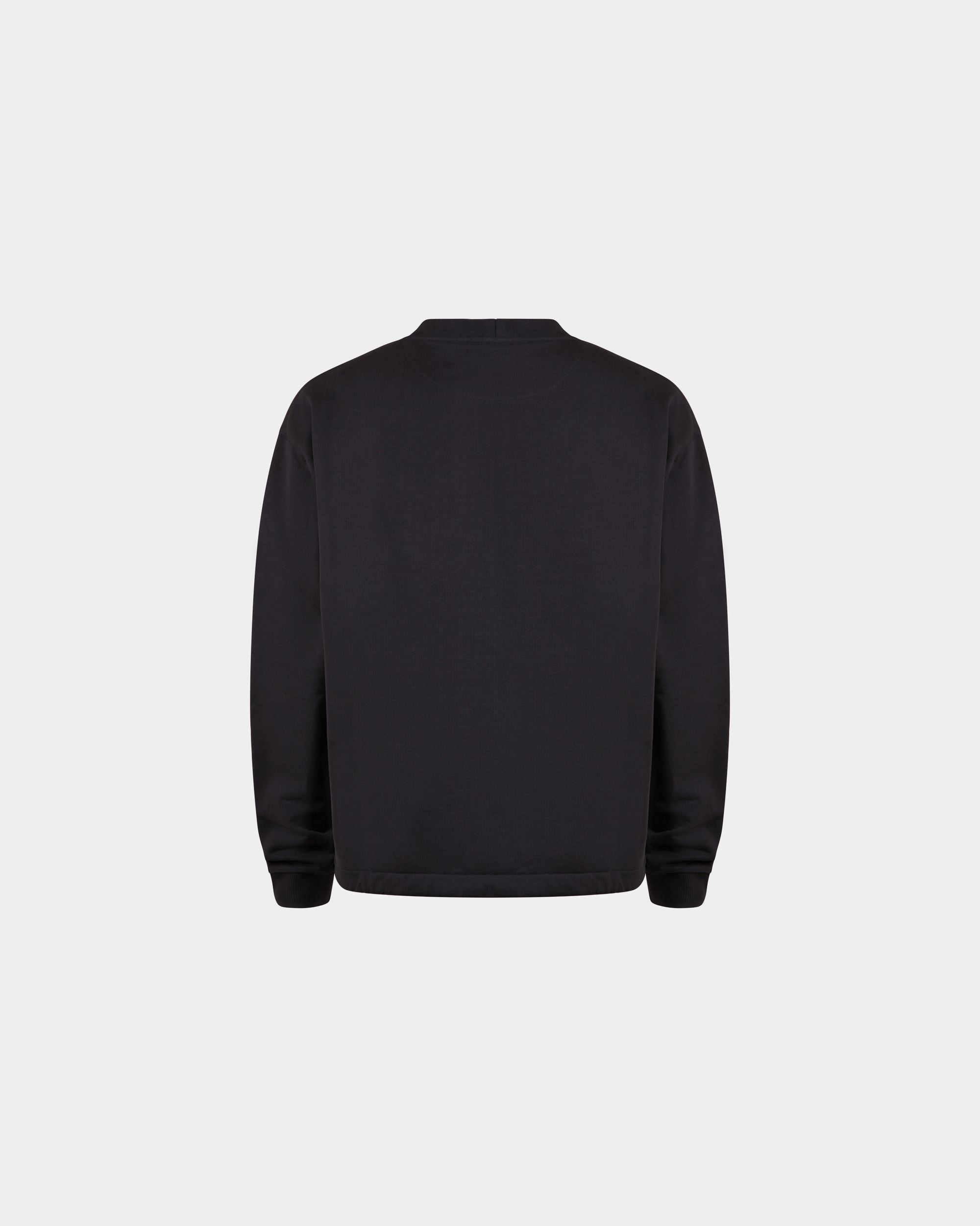 Sweatshirt in Navy Blue Cotton - Men's - Bally - 03