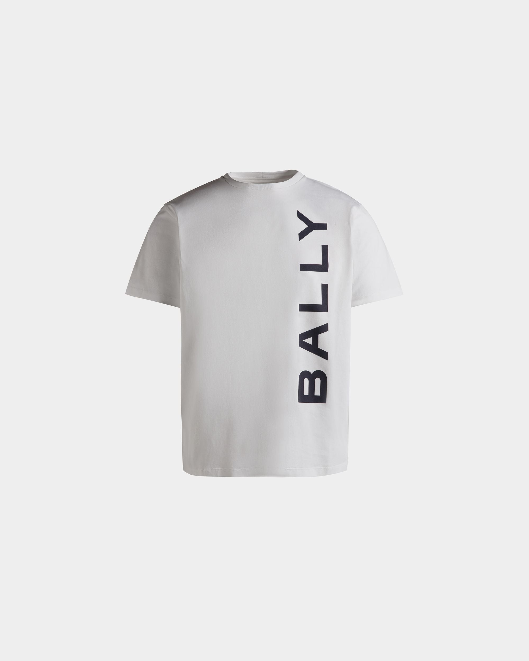 T-Shirt In White Cotton - Men's - Bally - 01