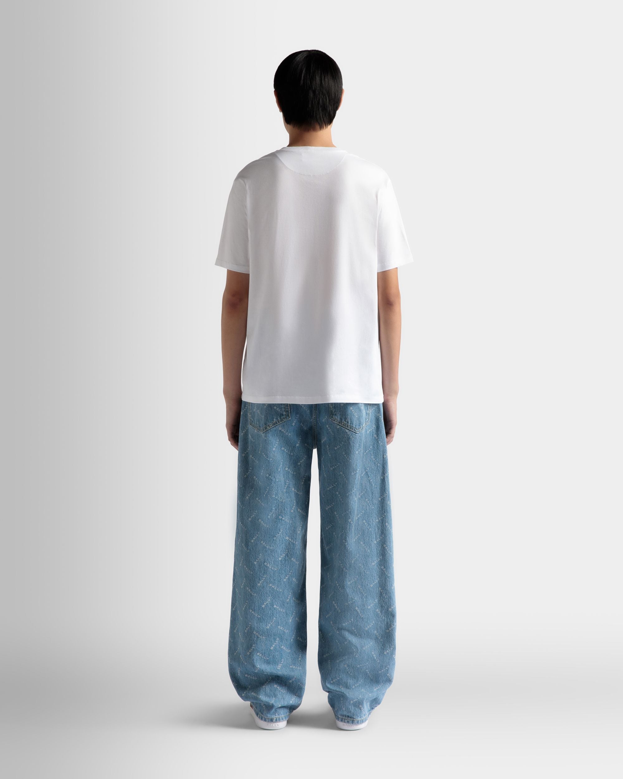 T-Shirt In White Cotton - Men's - Bally - 06