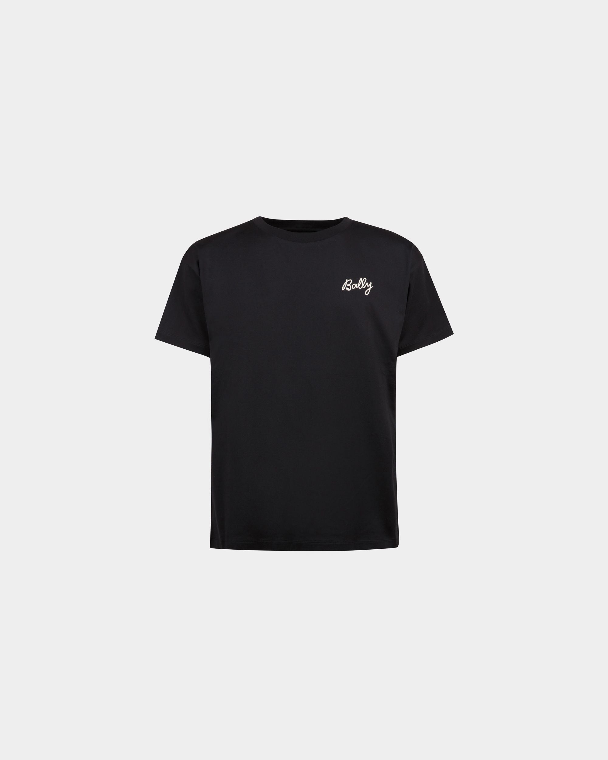 T-Shirt In Black Cotton - Men's - Bally - 01