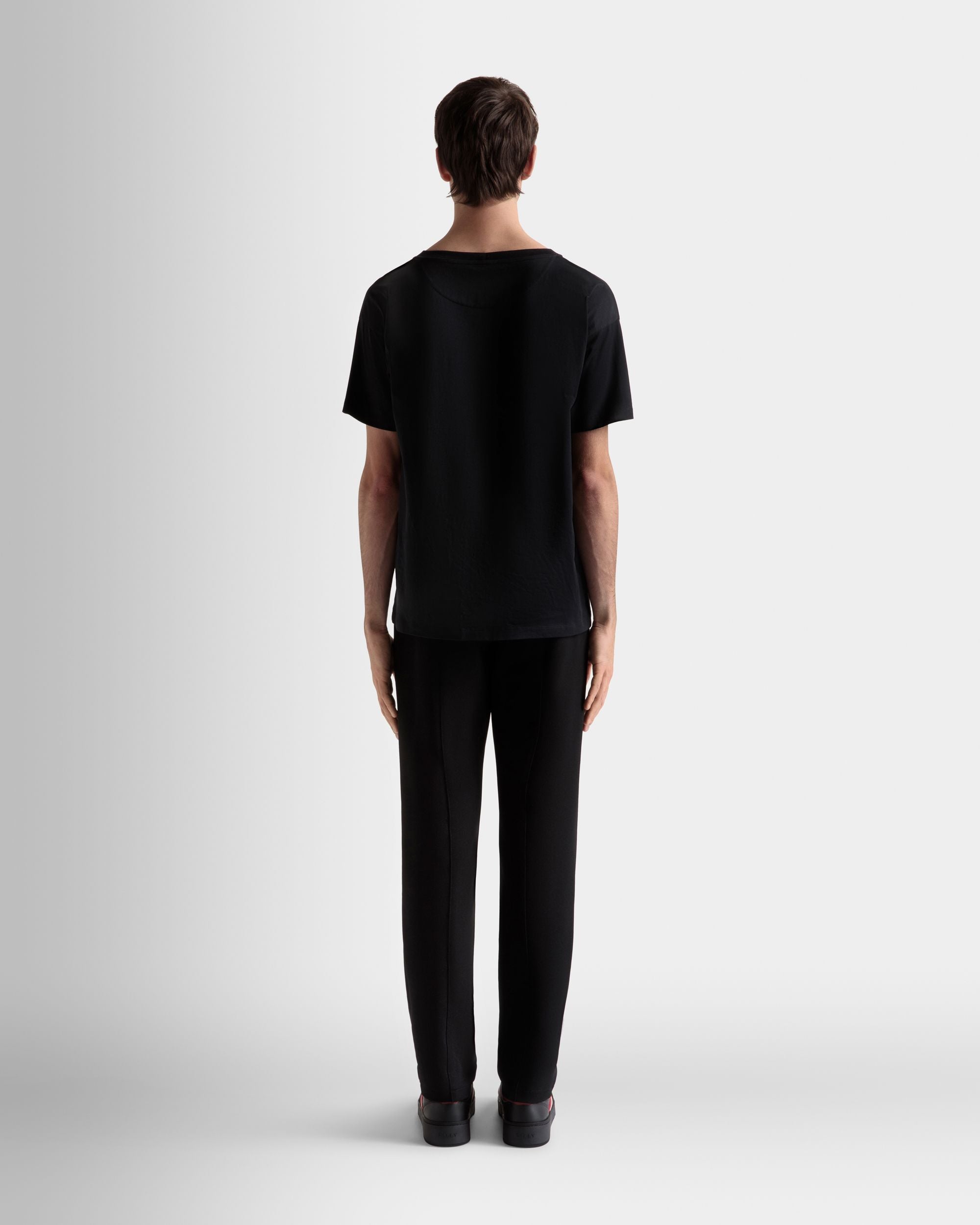 T-Shirt In Black Cotton - Men's - Bally - 06