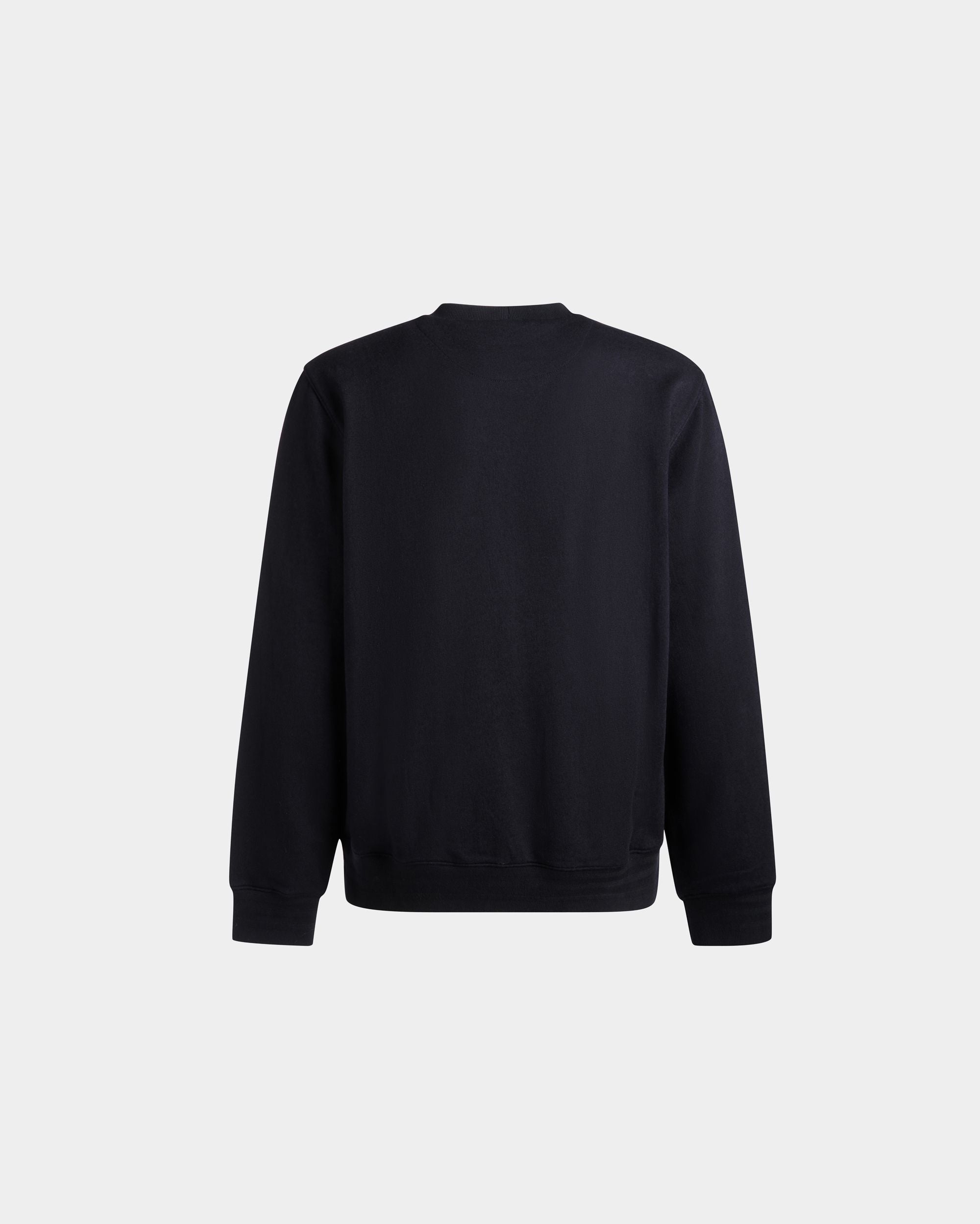 Adrien Brody Travel Collection Crewneck Sweatshirt In Navy Blue Cashmere Blend - Men's - Bally - 09