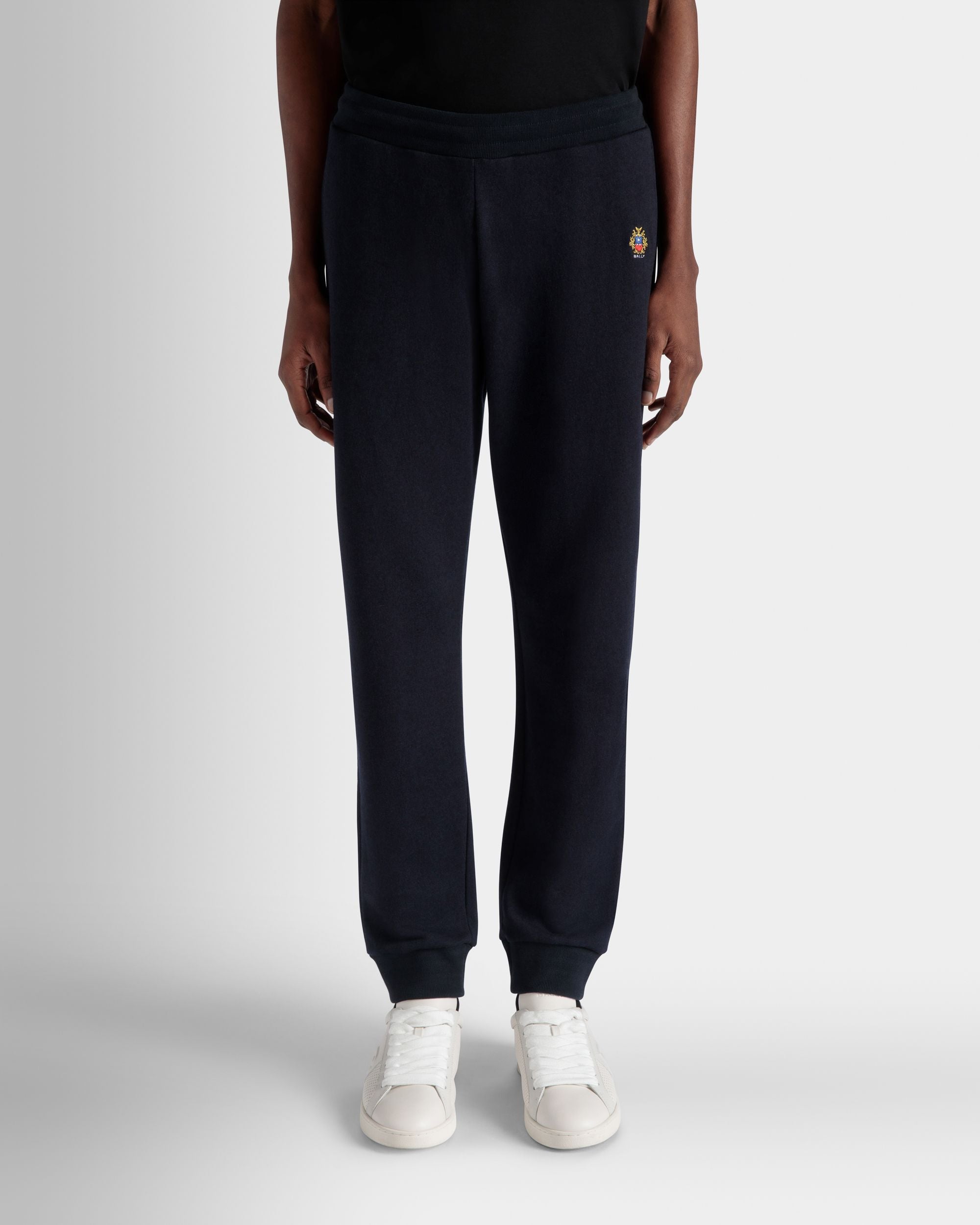 Adrien Brody Travel Collection Sweatpants In Navy Blue Cashmere Blend - Men's - Bally - 03
