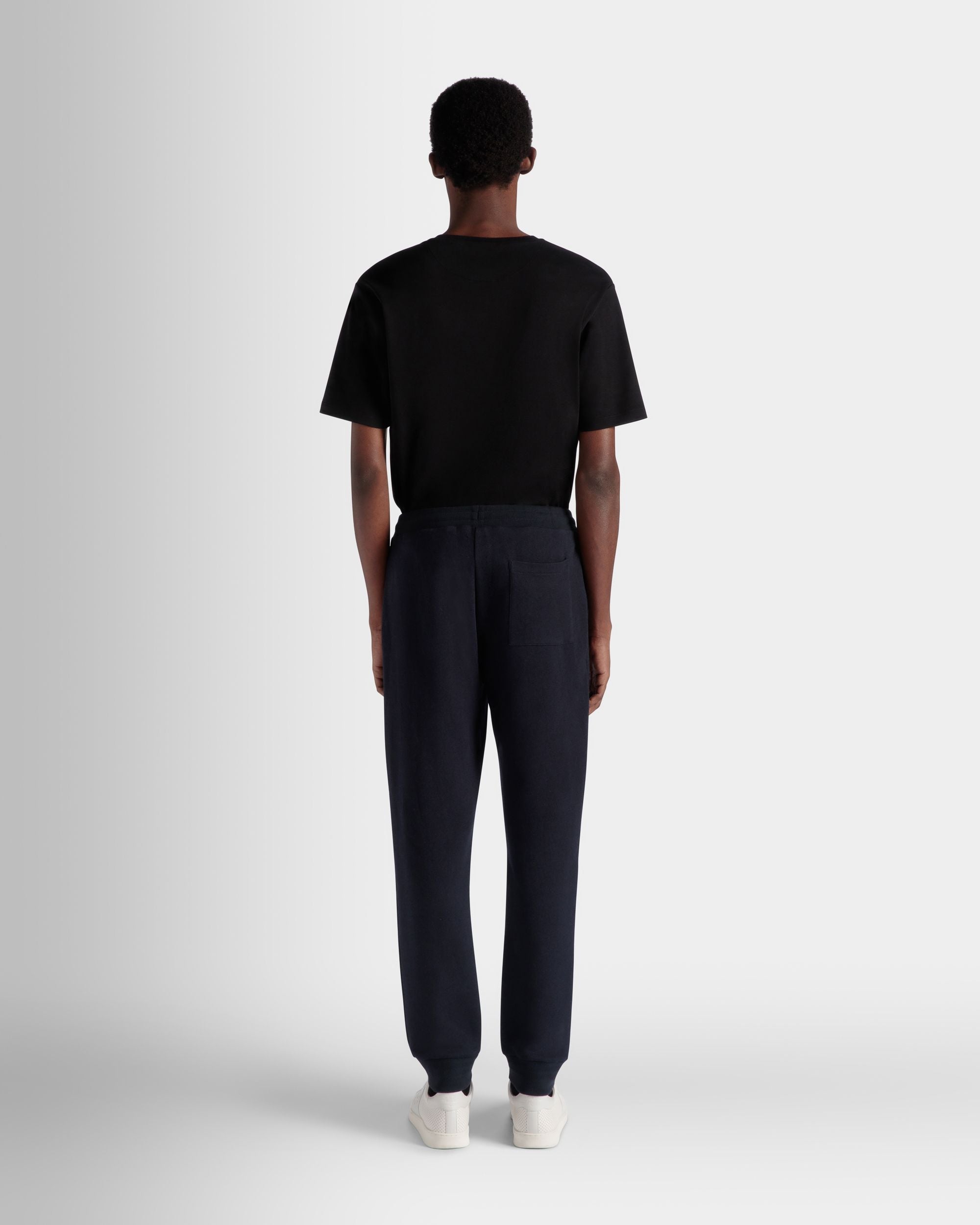Adrien Brody Travel Collection Sweatpants In Navy Blue Cashmere Blend - Men's - Bally - 08