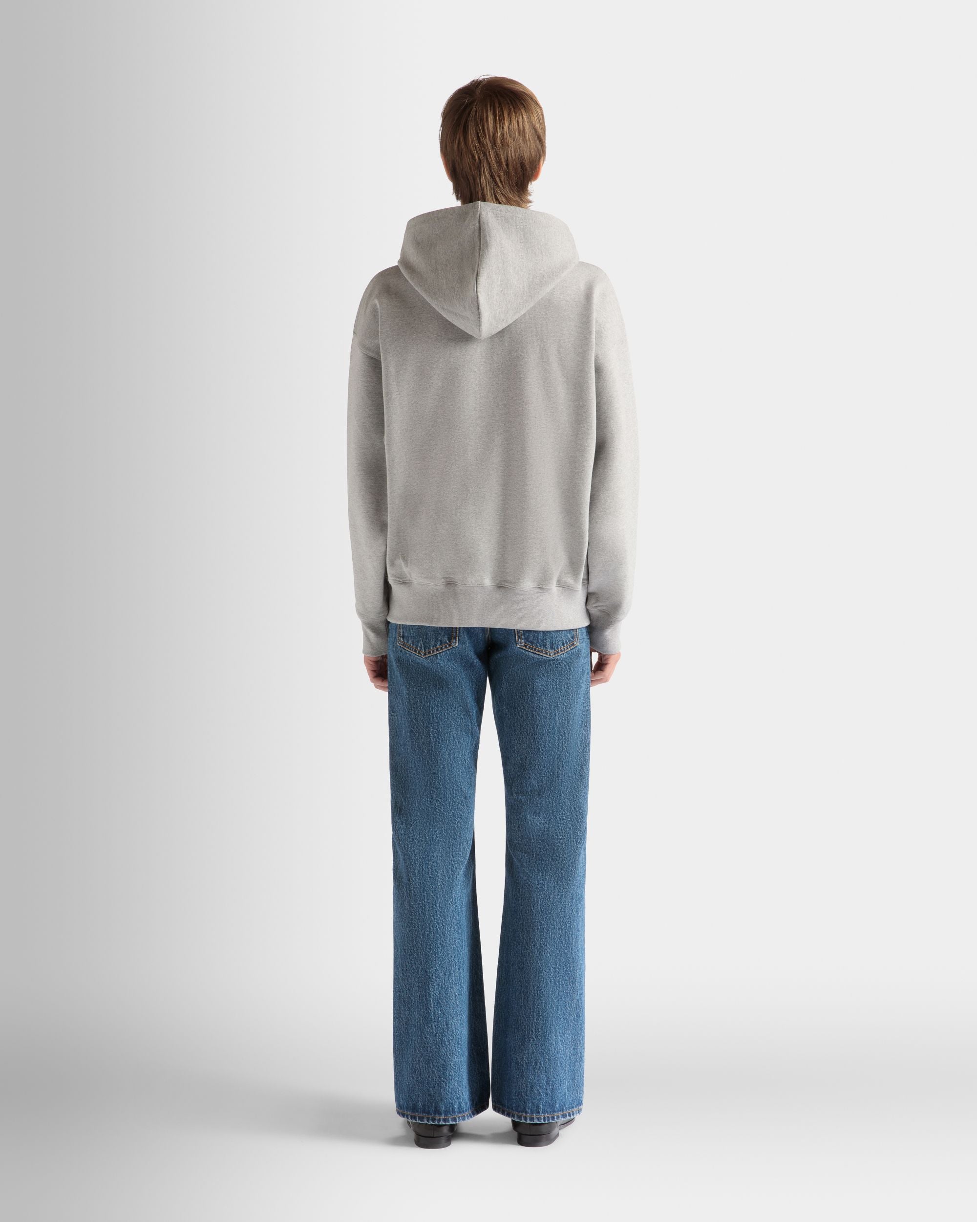 Sweatshirt in Grey Melange Cotton - Men's - Bally - 06