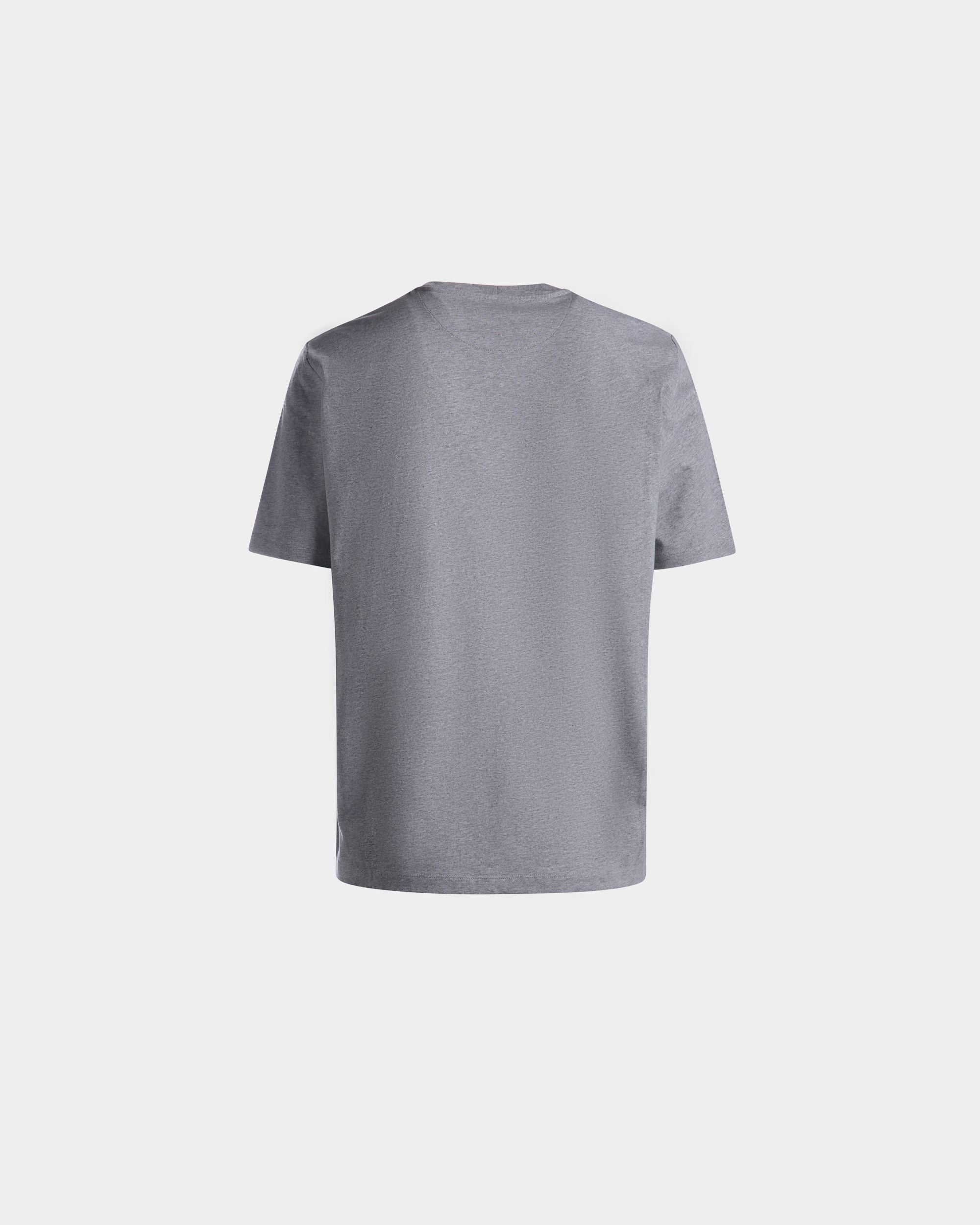 T-Shirt in Grey Melange Cotton - Men's - Bally - 07